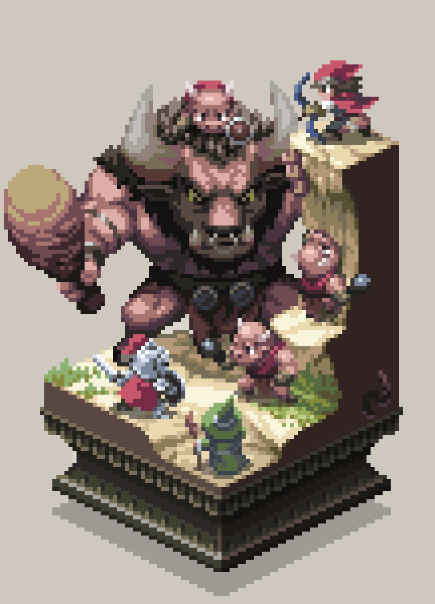 ArtStation MinotourFamily, M Nishimura