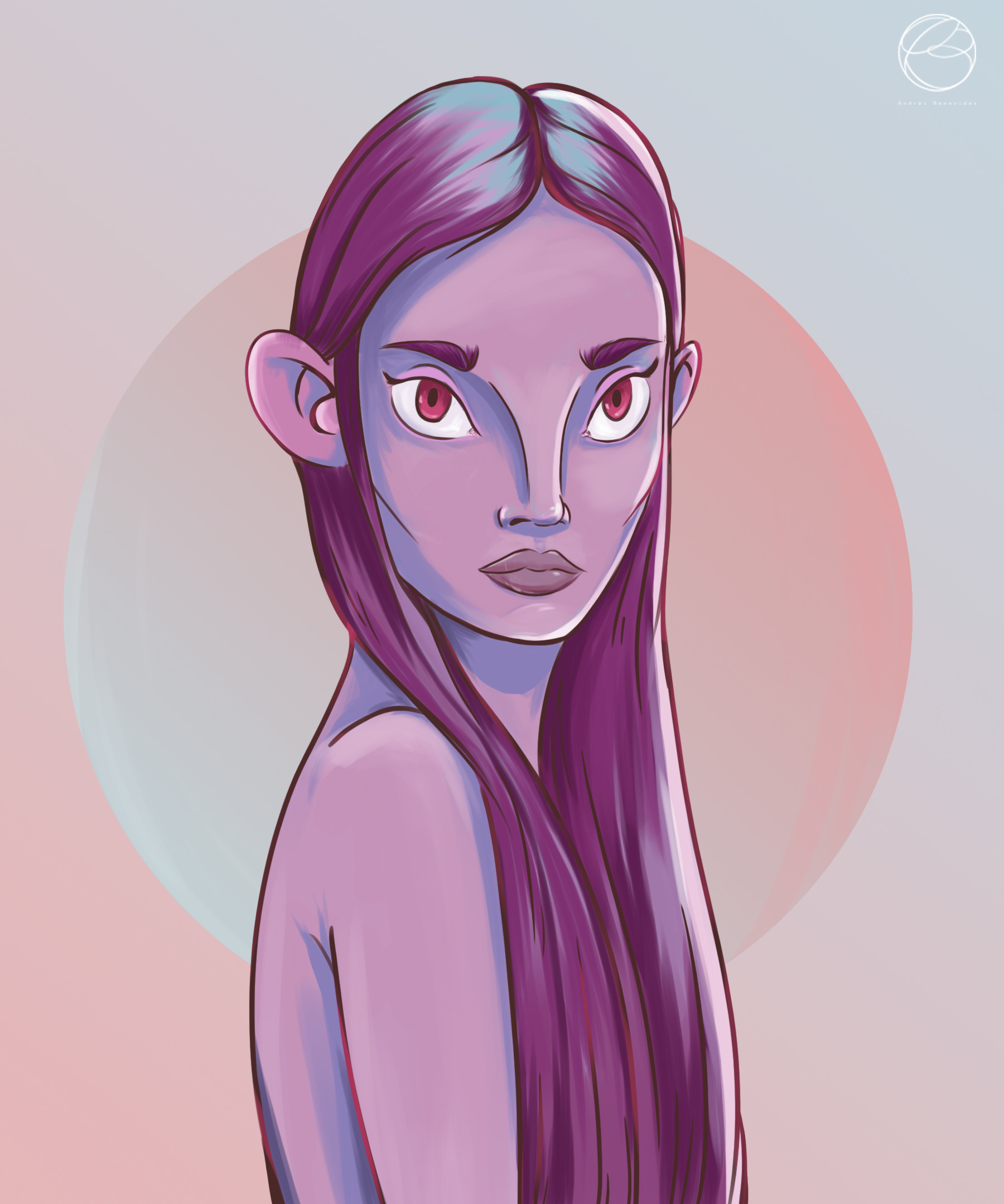 Artstation Alien Girl Andres Benavides