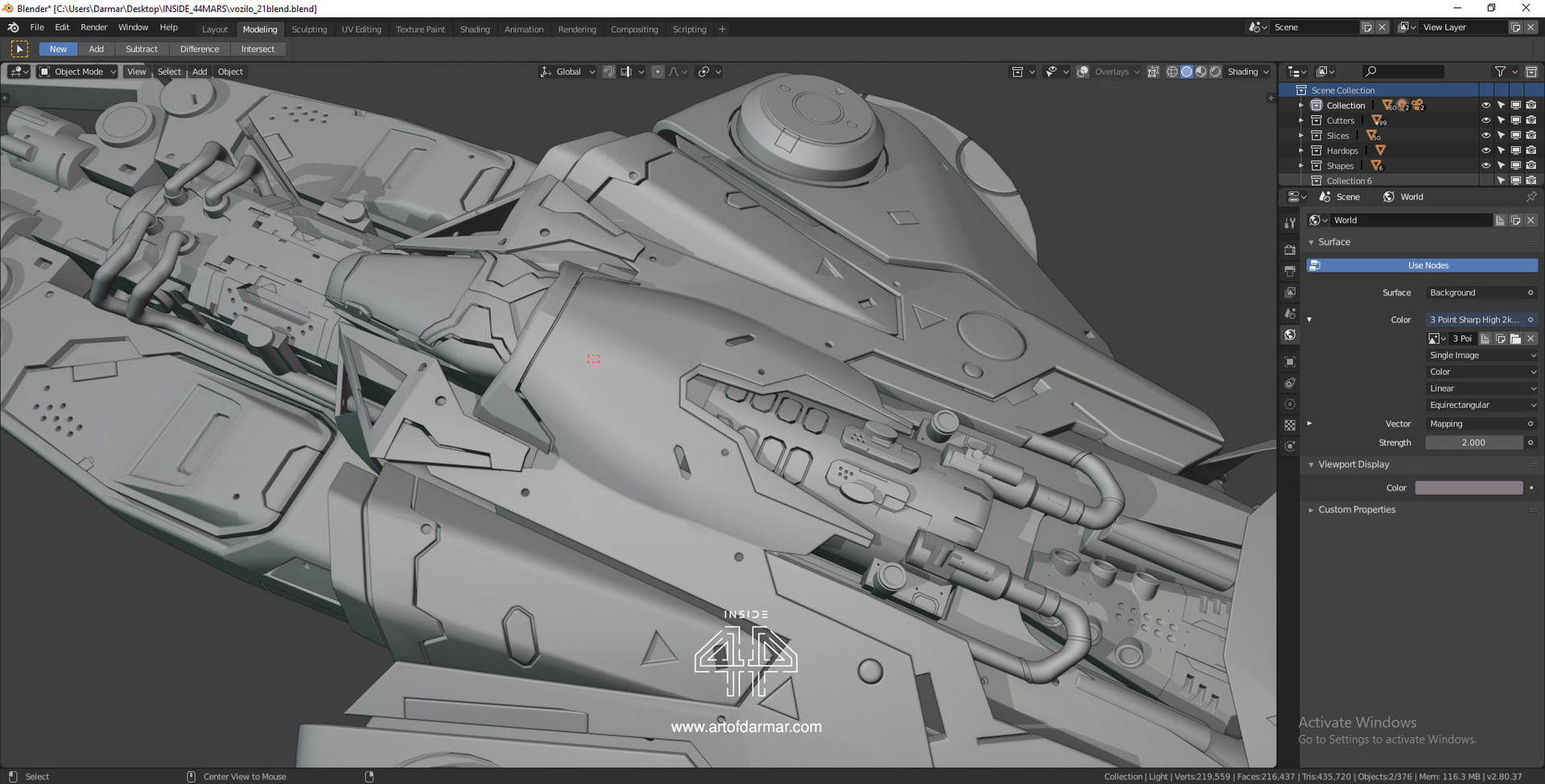Моделирование в blender по чертежам