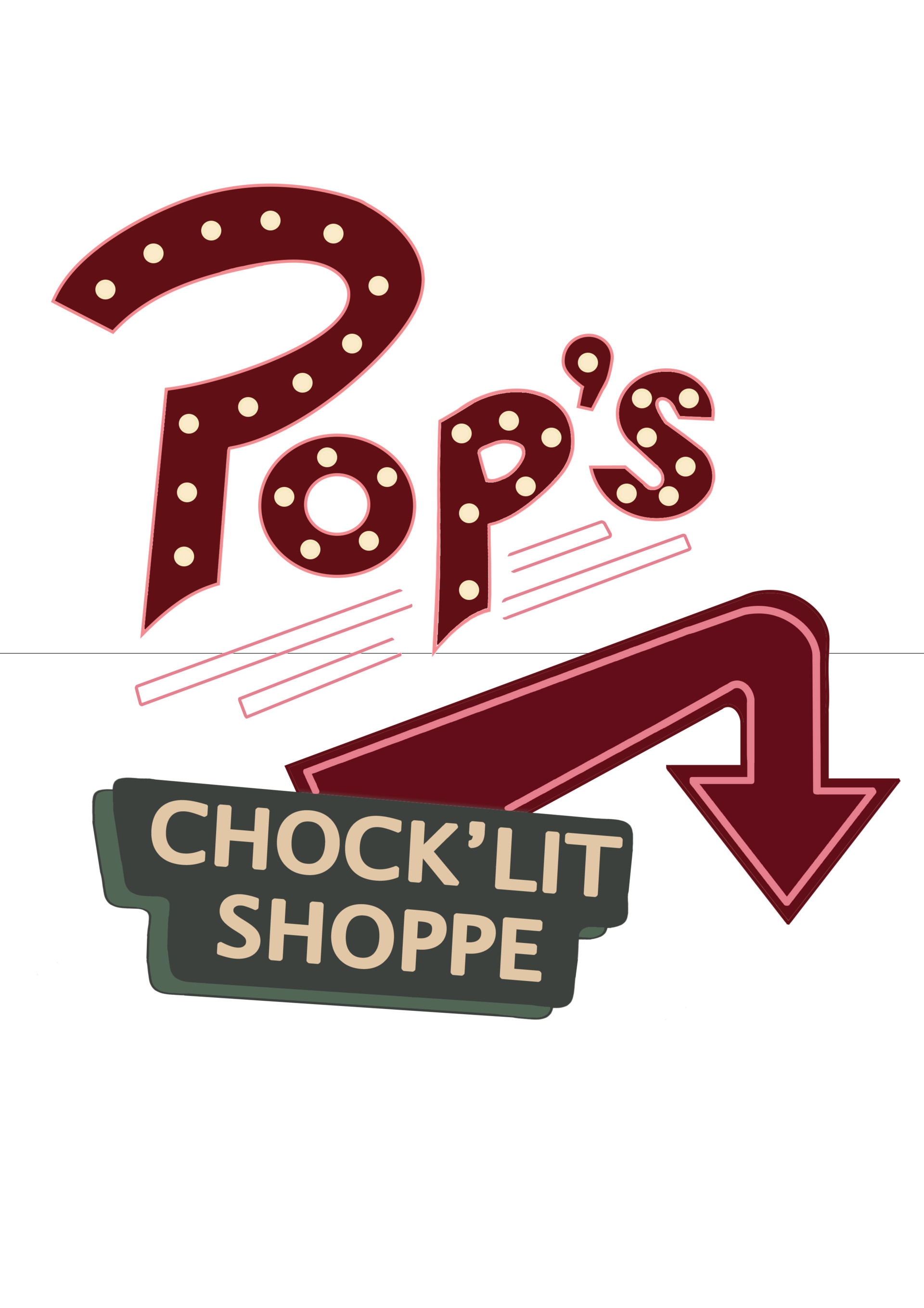 ArtStation Pop s CHOCK LIT SHOPPE Sign From RIVERDALE ArtStation Pop s CHOCK LIT SHOPPE Sign From RIVERDALE