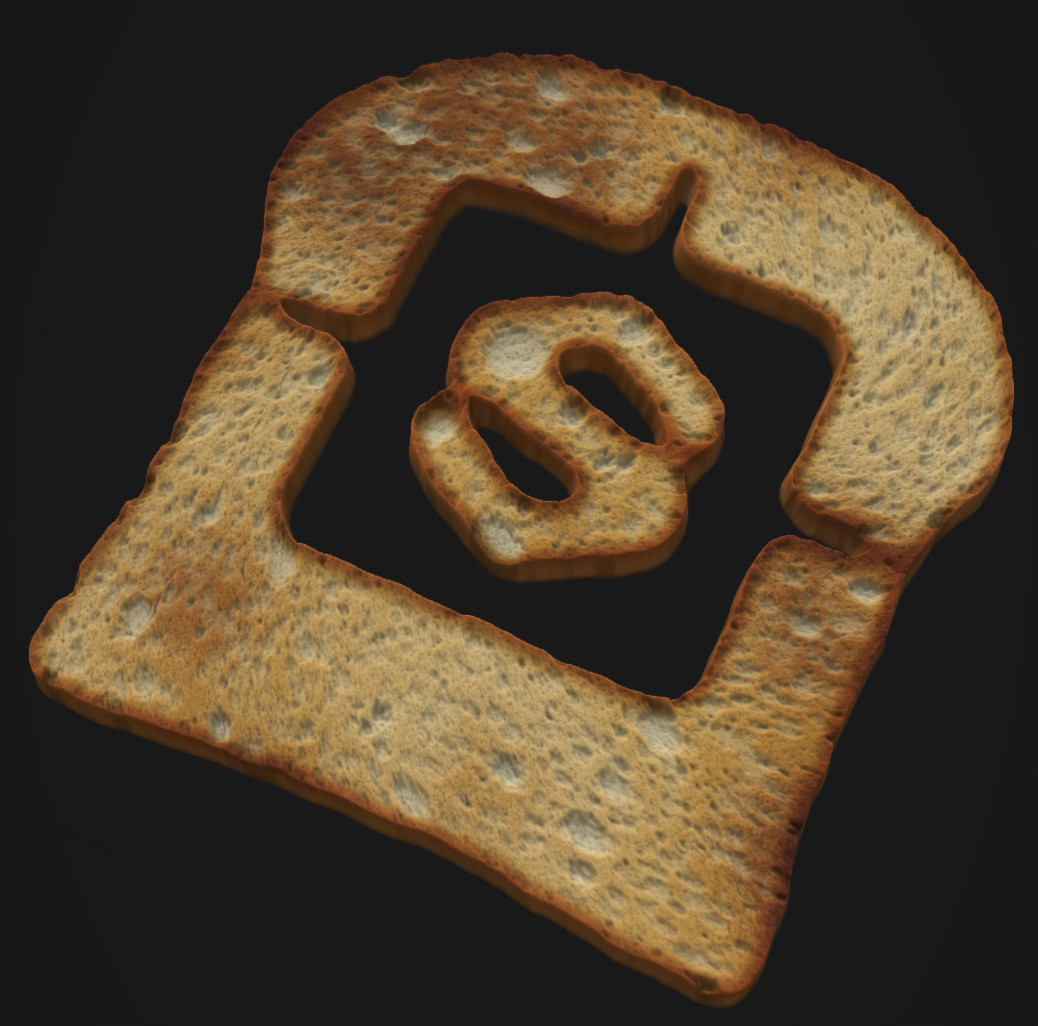 Trying to call allegorithmic attention with this one. lol Doesnt work in the real world (I mean, the cut on the toast).