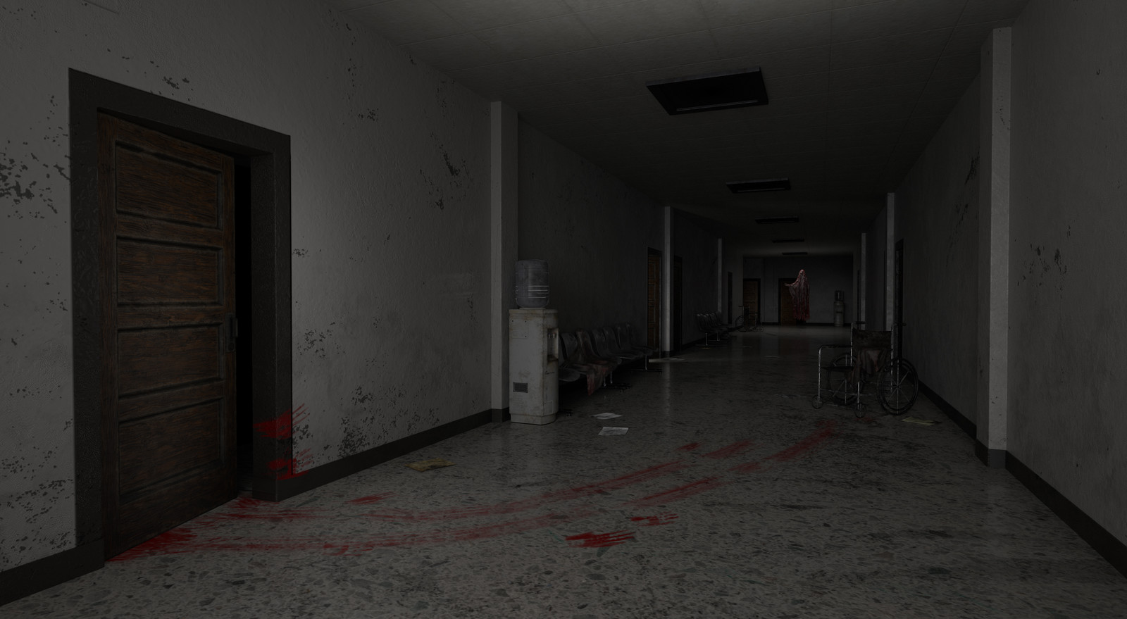 Jeffrey Frias - Haunted Hospital Hallway