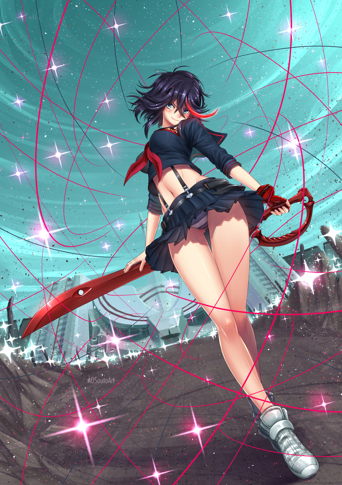 pix Ryuko Matoi Artstation ryuko matoi life fibers infused girl