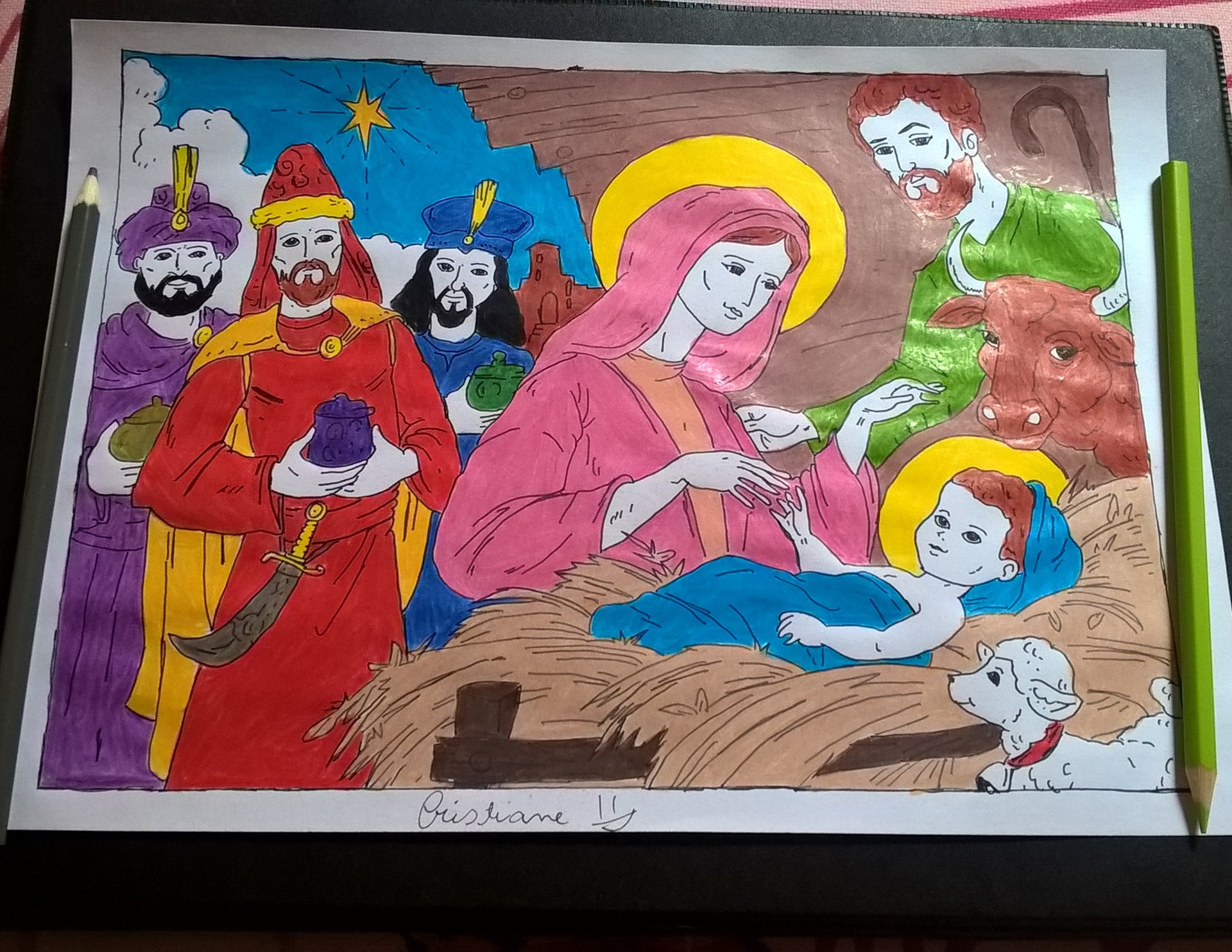 Jesus Christ birth scenery drawing /Drawing of Jesus/Christmas Story,The  Christ Child #LightTheWorld - YouTube