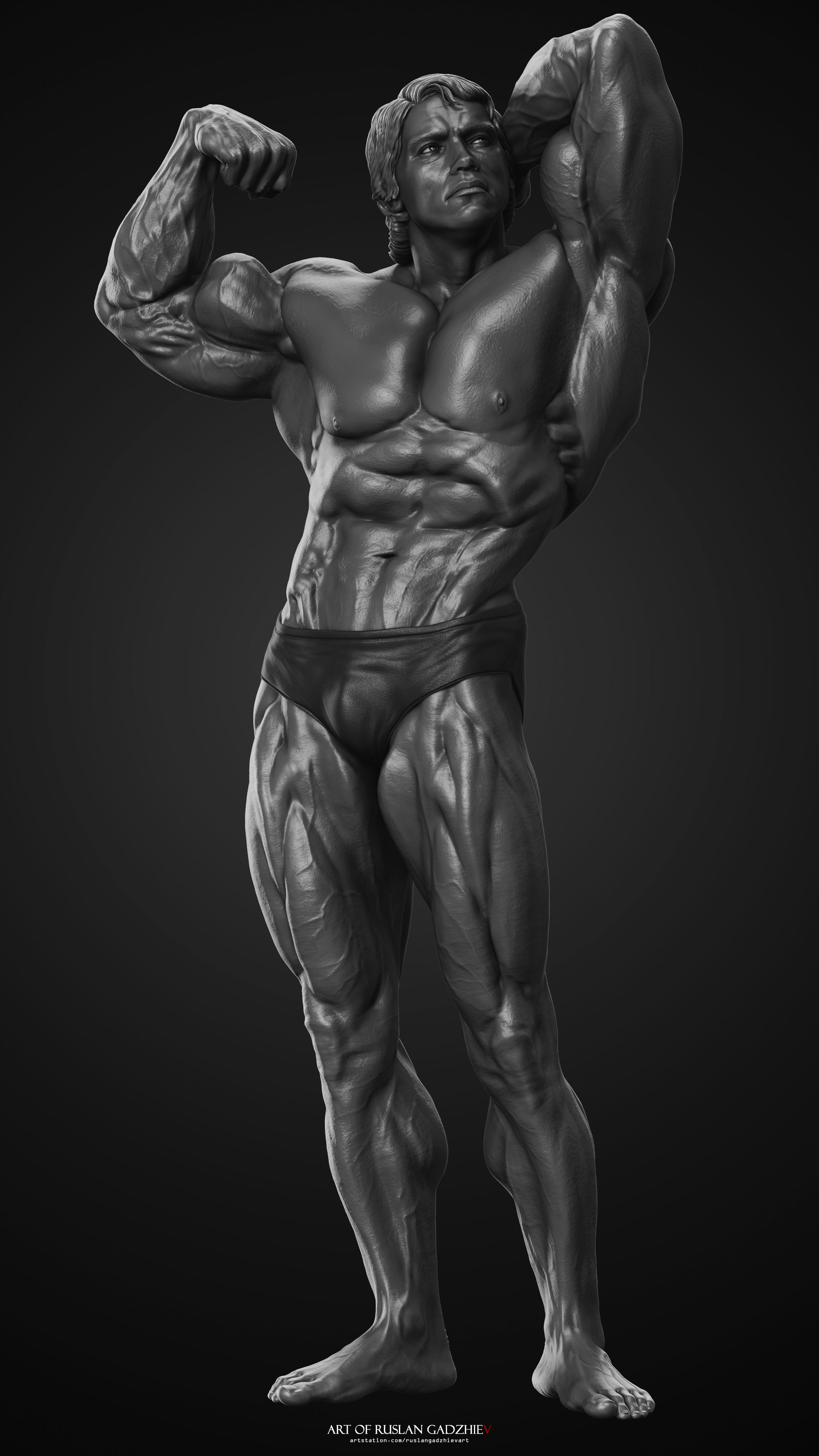 Artstation Arnold Schwarzenegger Mr Olympia 1974 Ruslan Gadzhiev
