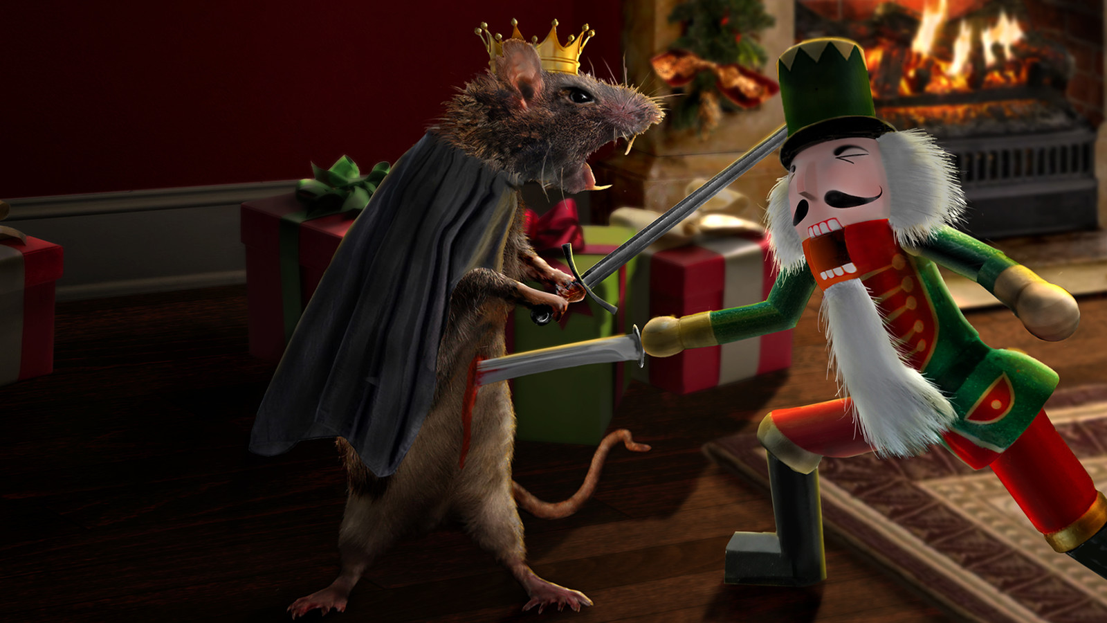 Nutcracker and the Rat King. 
Photoshop.