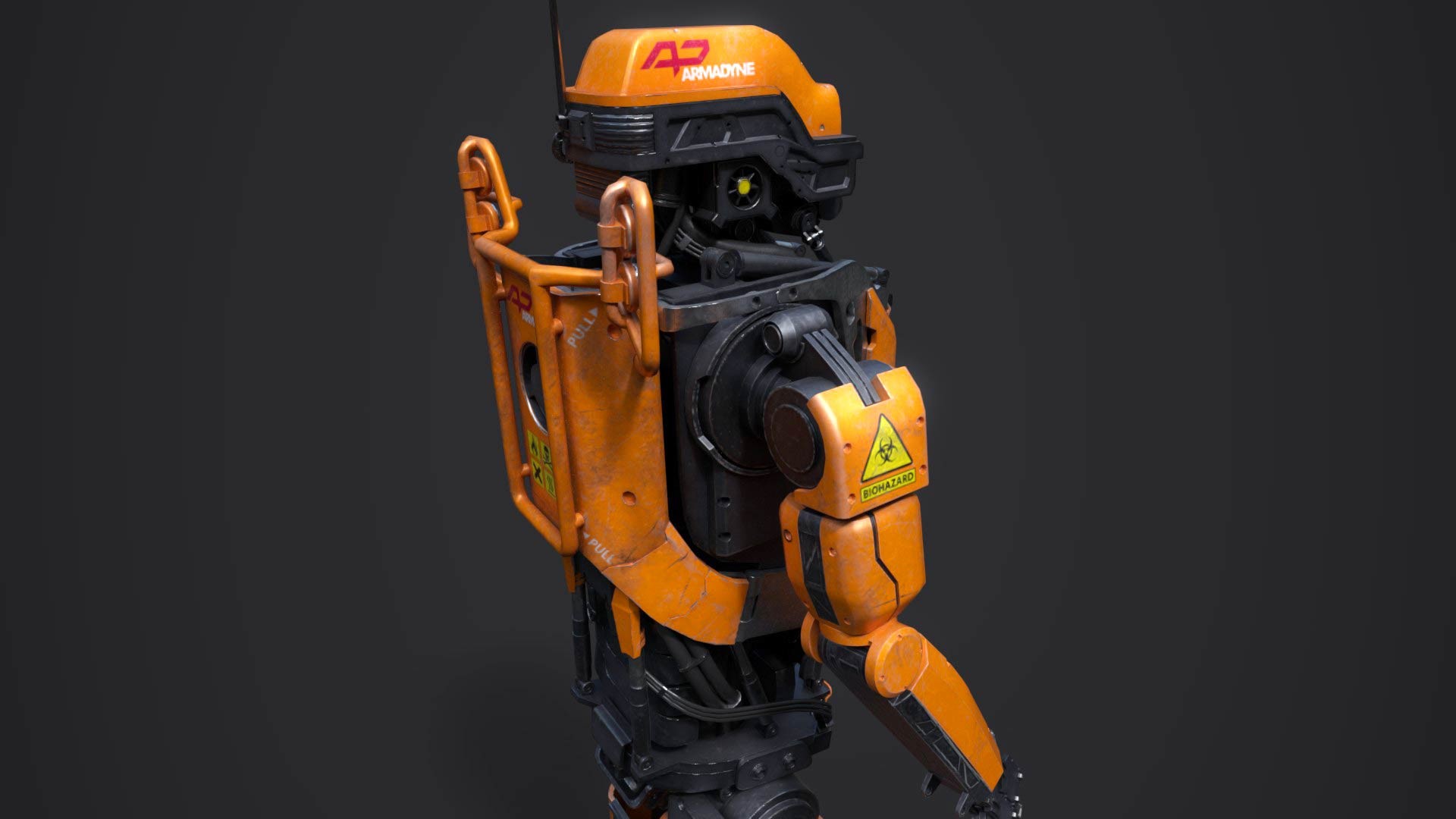 Artstation Elysium Droid Fan Art Sketchfab Viewer Reza Wicaksono