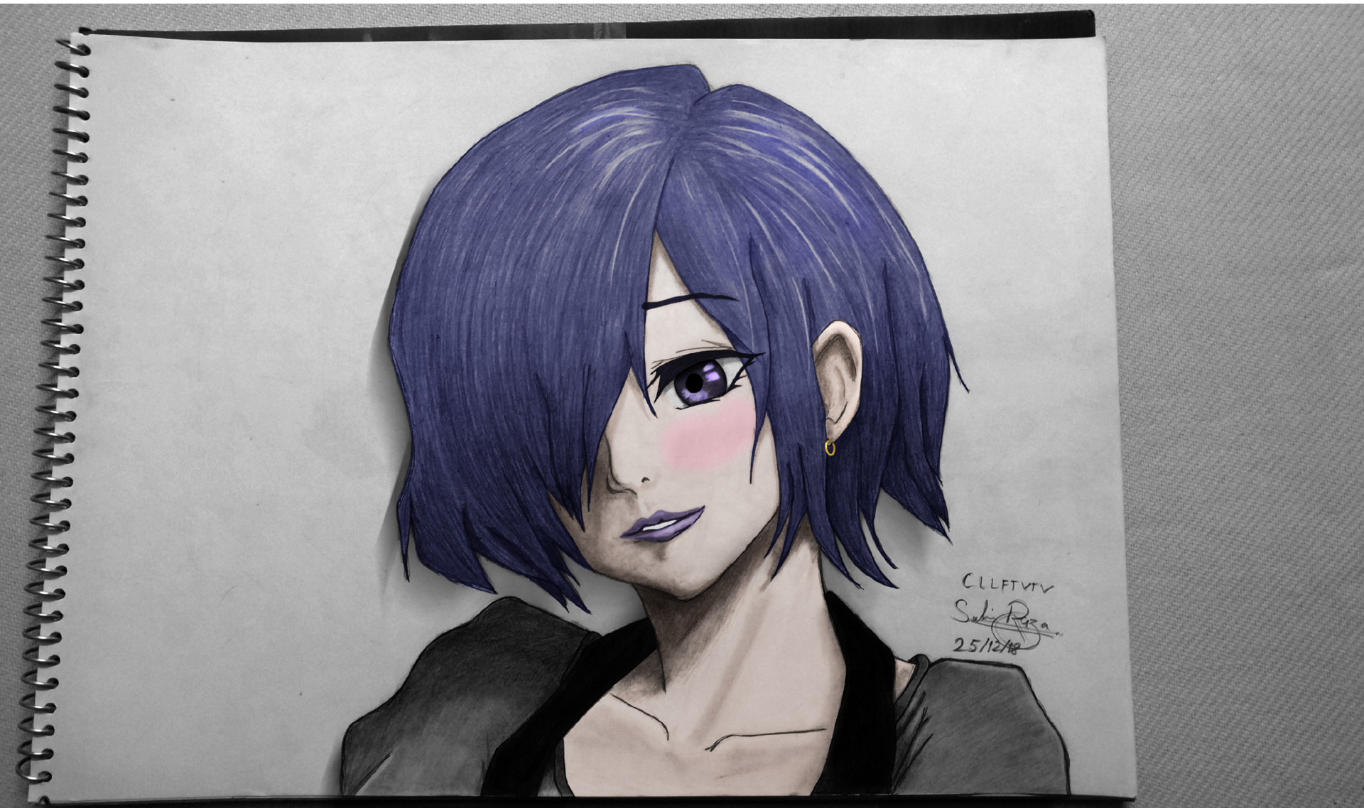 Artstation Touka Kirishima Suleiman Raza Персонаж аниме, манги и ранобэ. artstation touka kirishima suleiman raza