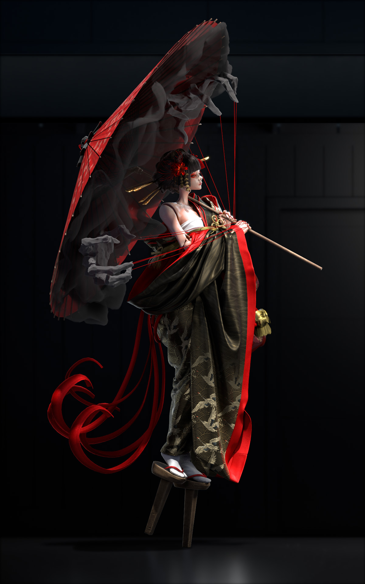 Artstation Feudal Japan Challenge Submission Film Vfx Character Art Rendered