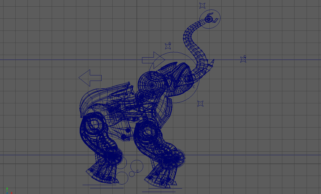 Wireframe + Rig