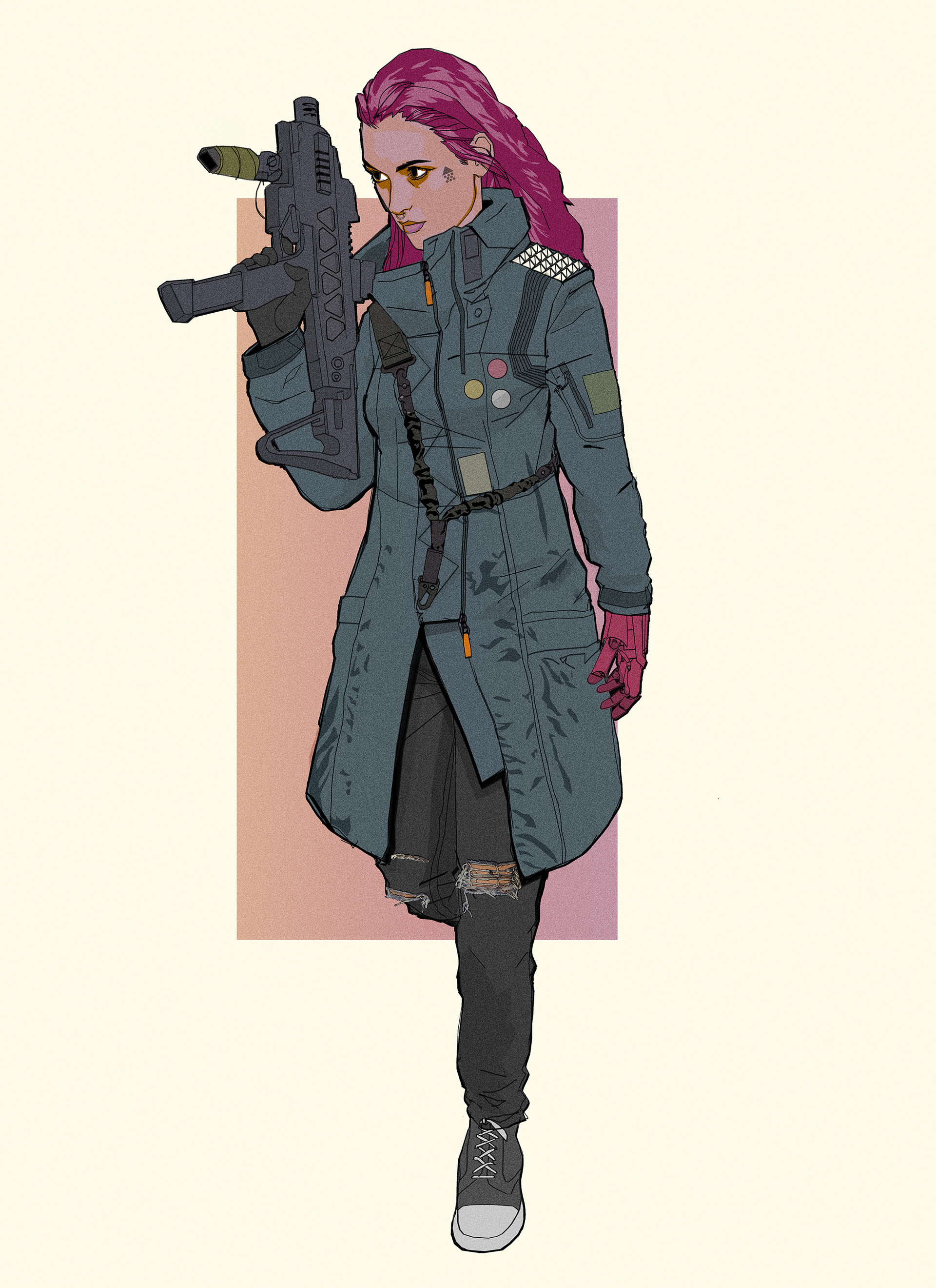куртка альдекальдо cyberpunk