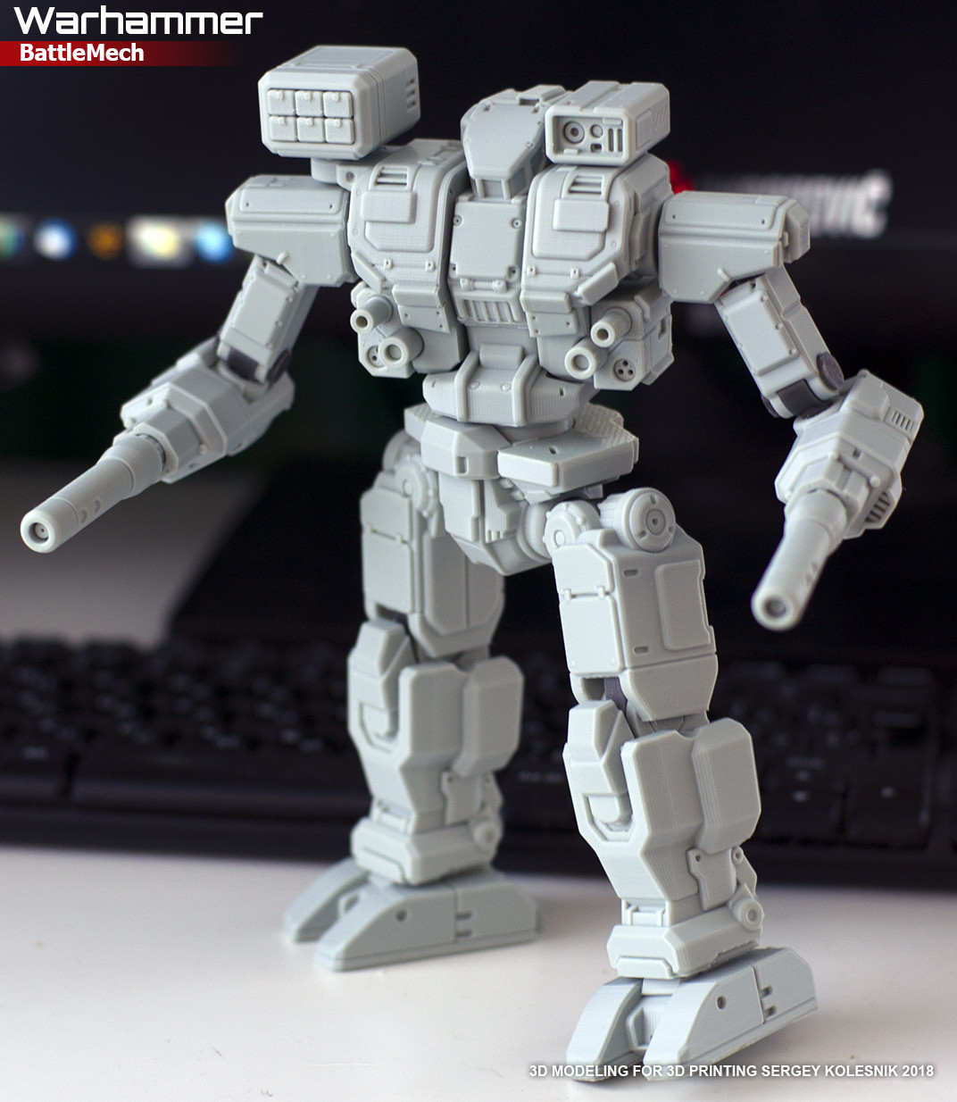 Artstation Warhammer Mech 3dprinting Model Sergey Kolesnik