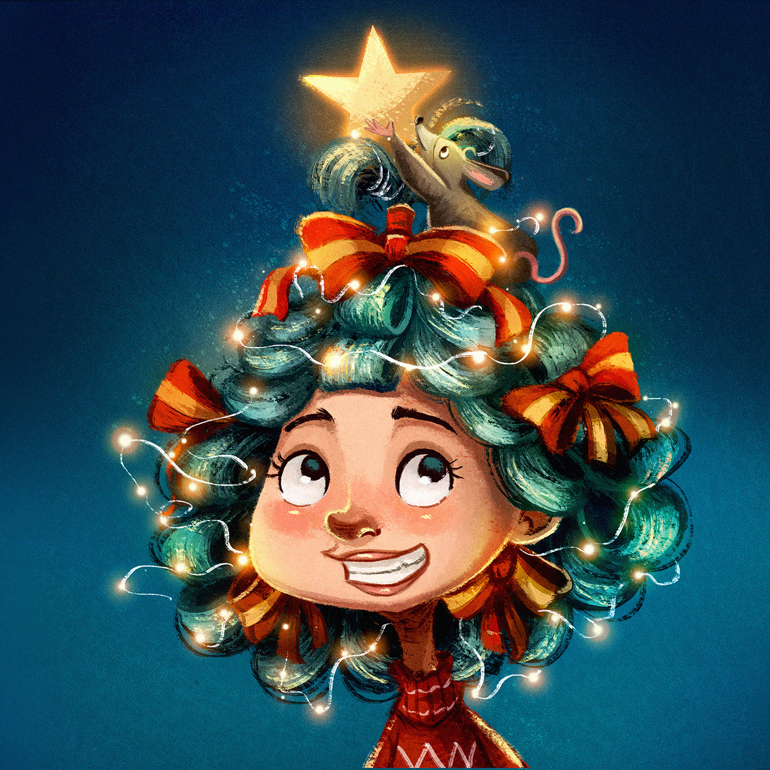 ArtStation - Christmas Tree Hair