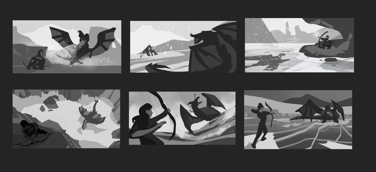 idea exploration - archer vs. dragon