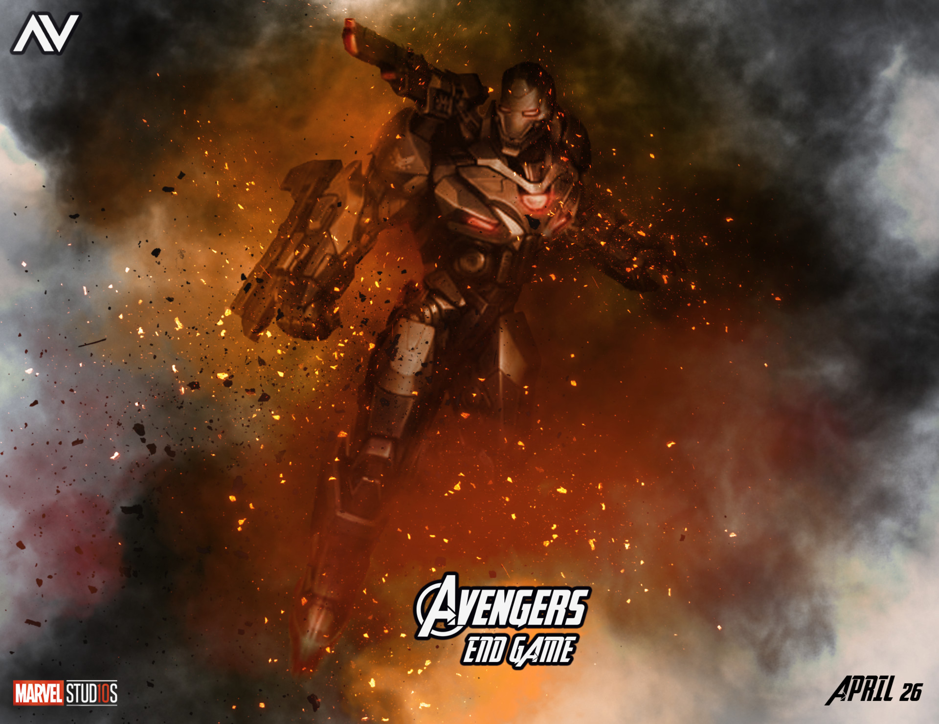 Artstation War Machine New Suit For Endgame Vindz Henchman