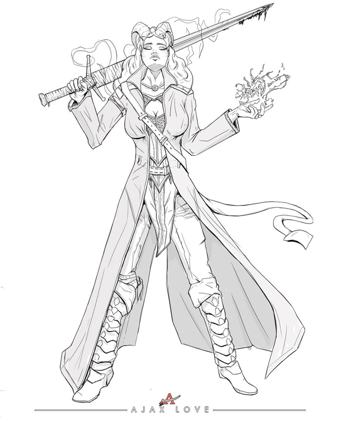 Artstation Tiefling Female Warlock Bard Donovan Ajax Love This image does not follow our content guidelines. artstation tiefling female warlock