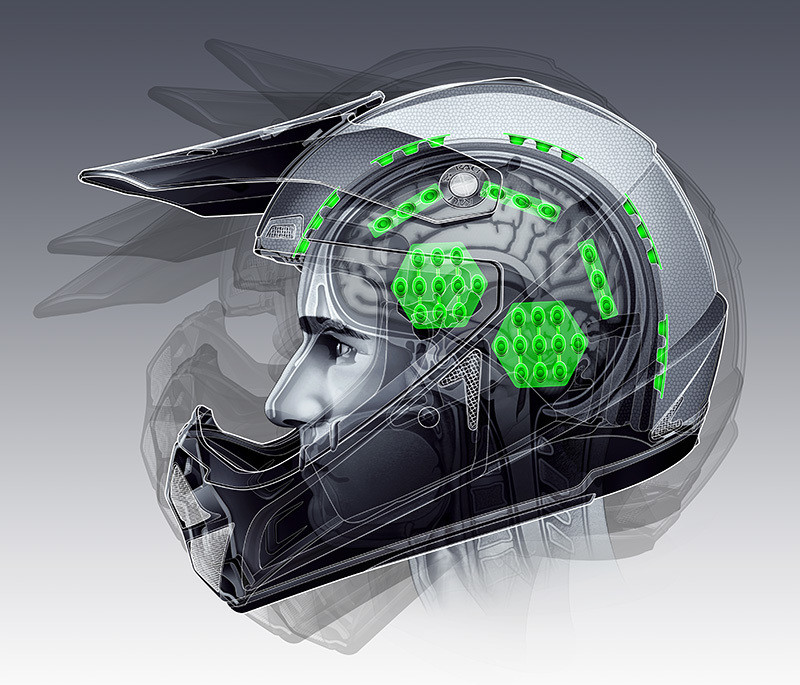 KALI Helmet Illustration