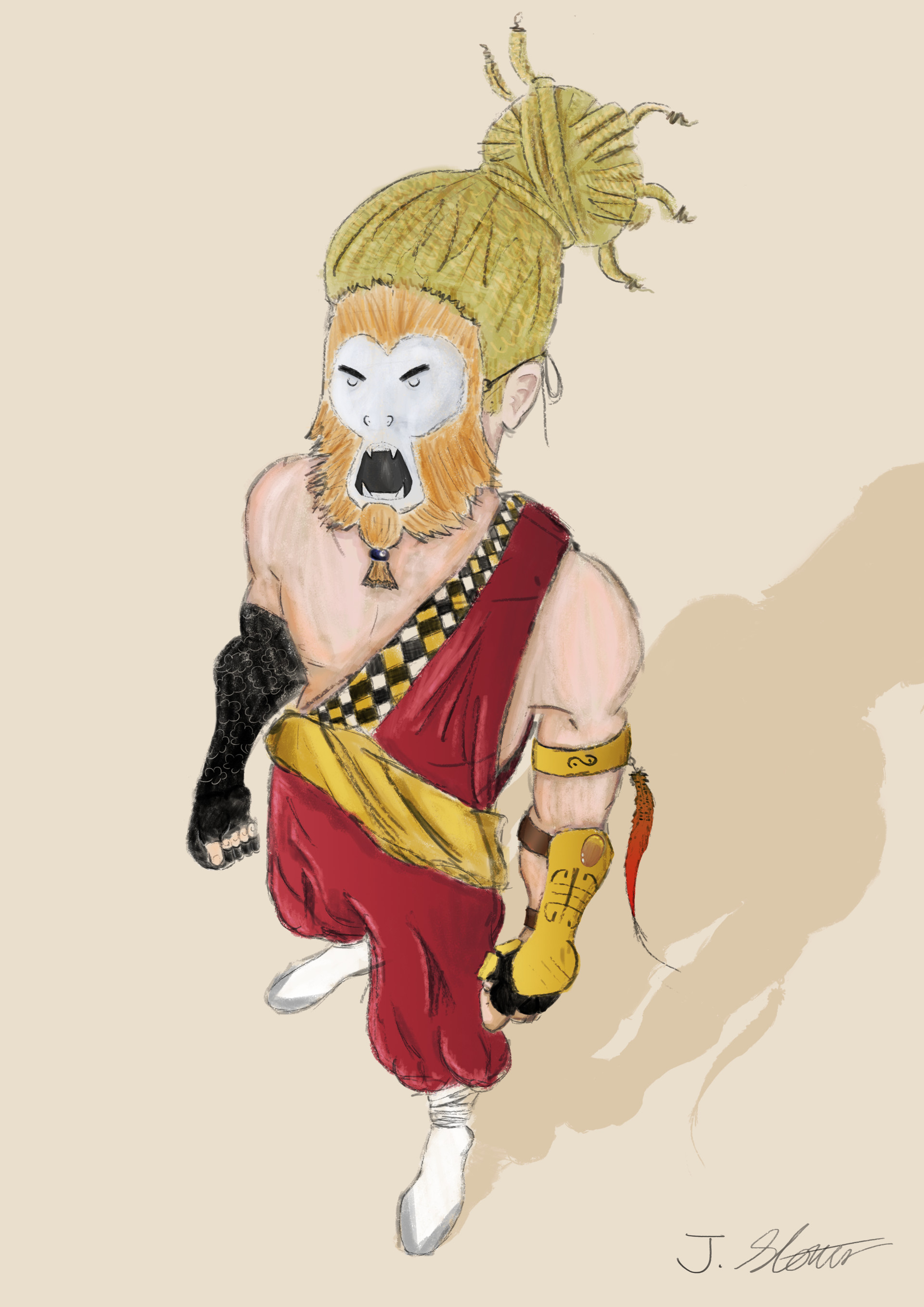 Artstation Sun Wukong Character Design Jake Storer
