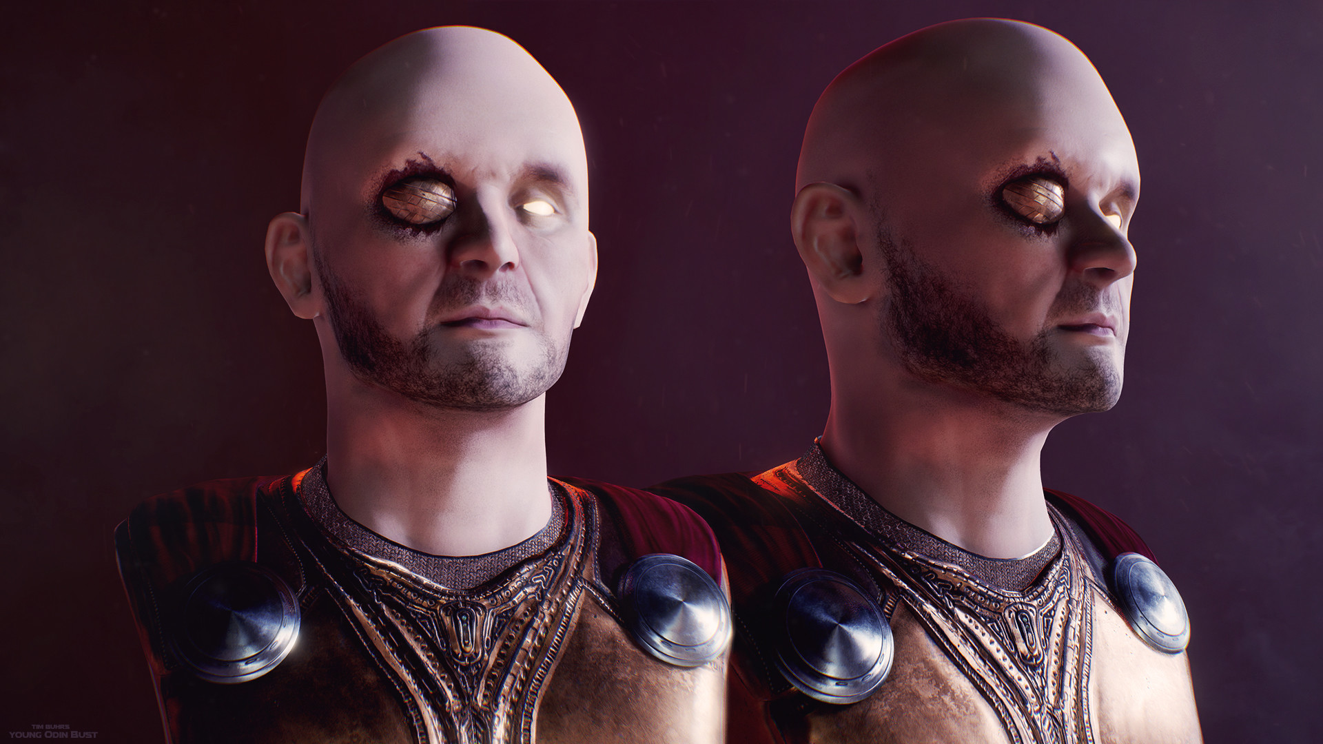 Tim Buhrs Realtime Young Odin Bust