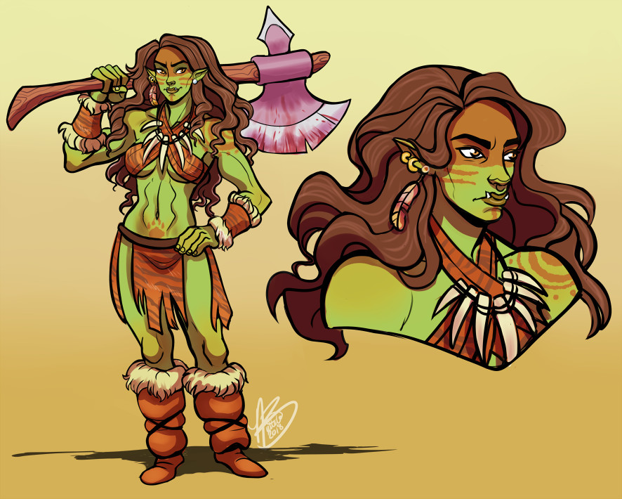 My Orc Barbarian, Naaga 