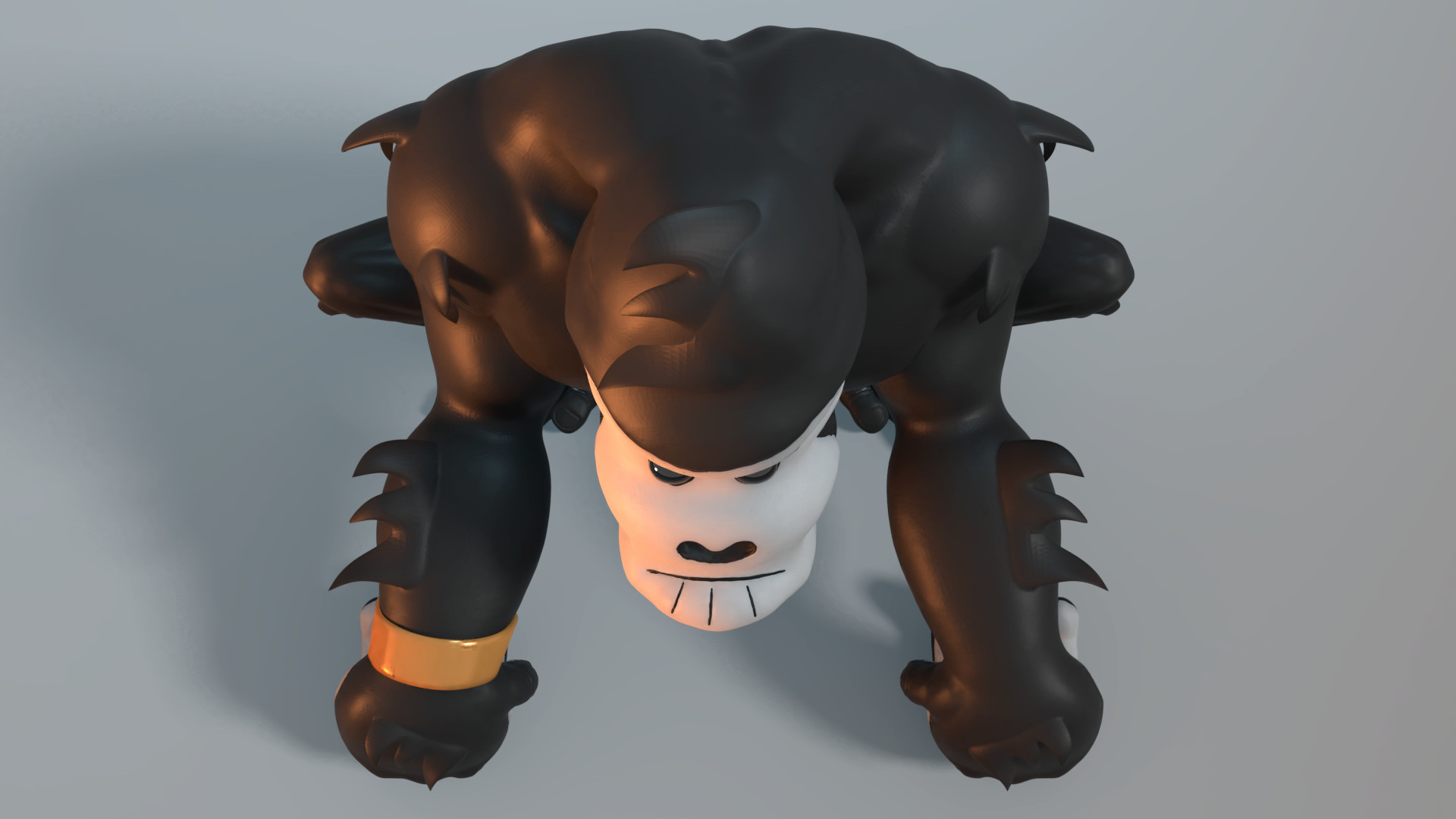 Get Wallpaper Artstation Buddy Hell Zombie Gorilla Ninja Wady Mee Asa Free