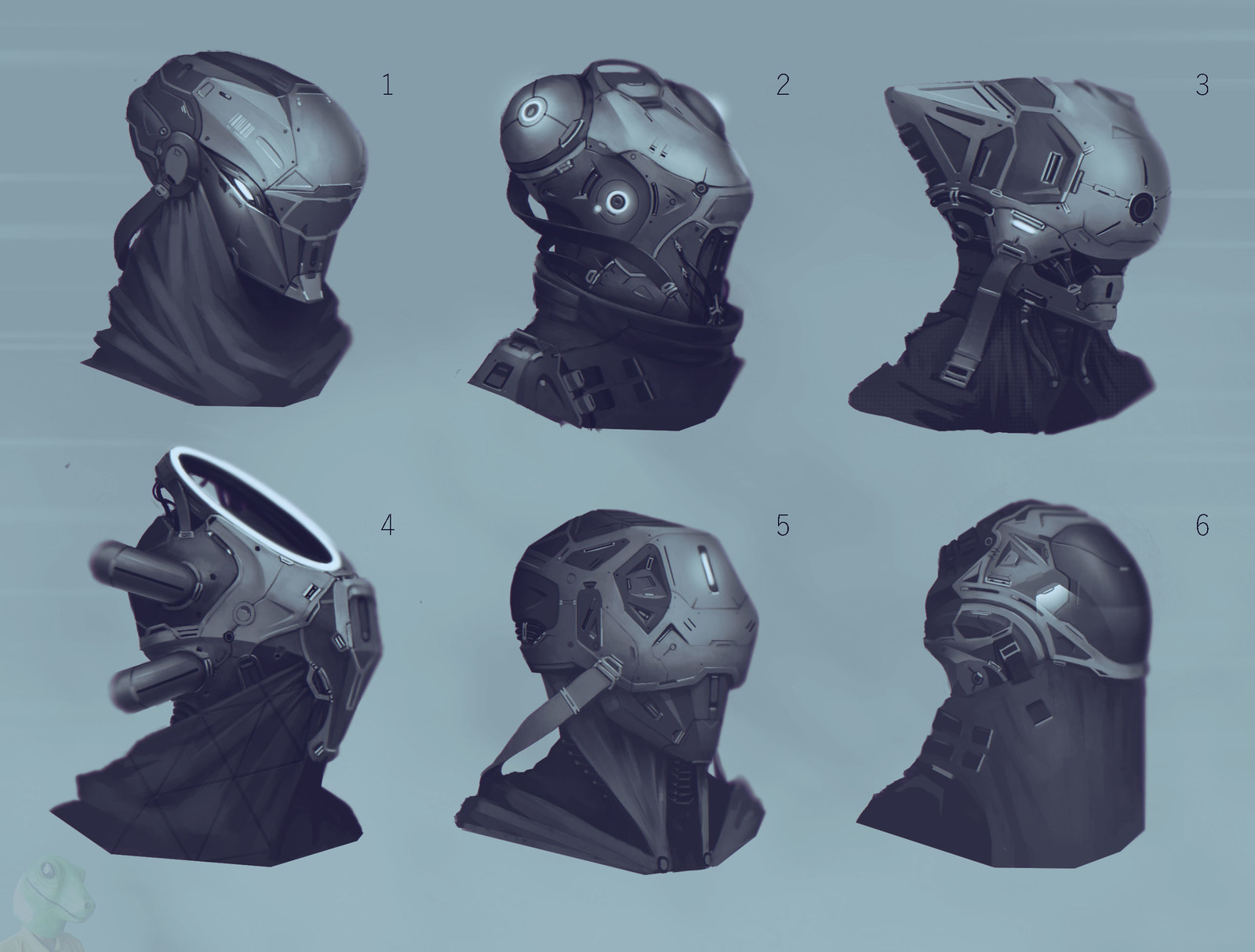 sci-fi helmets