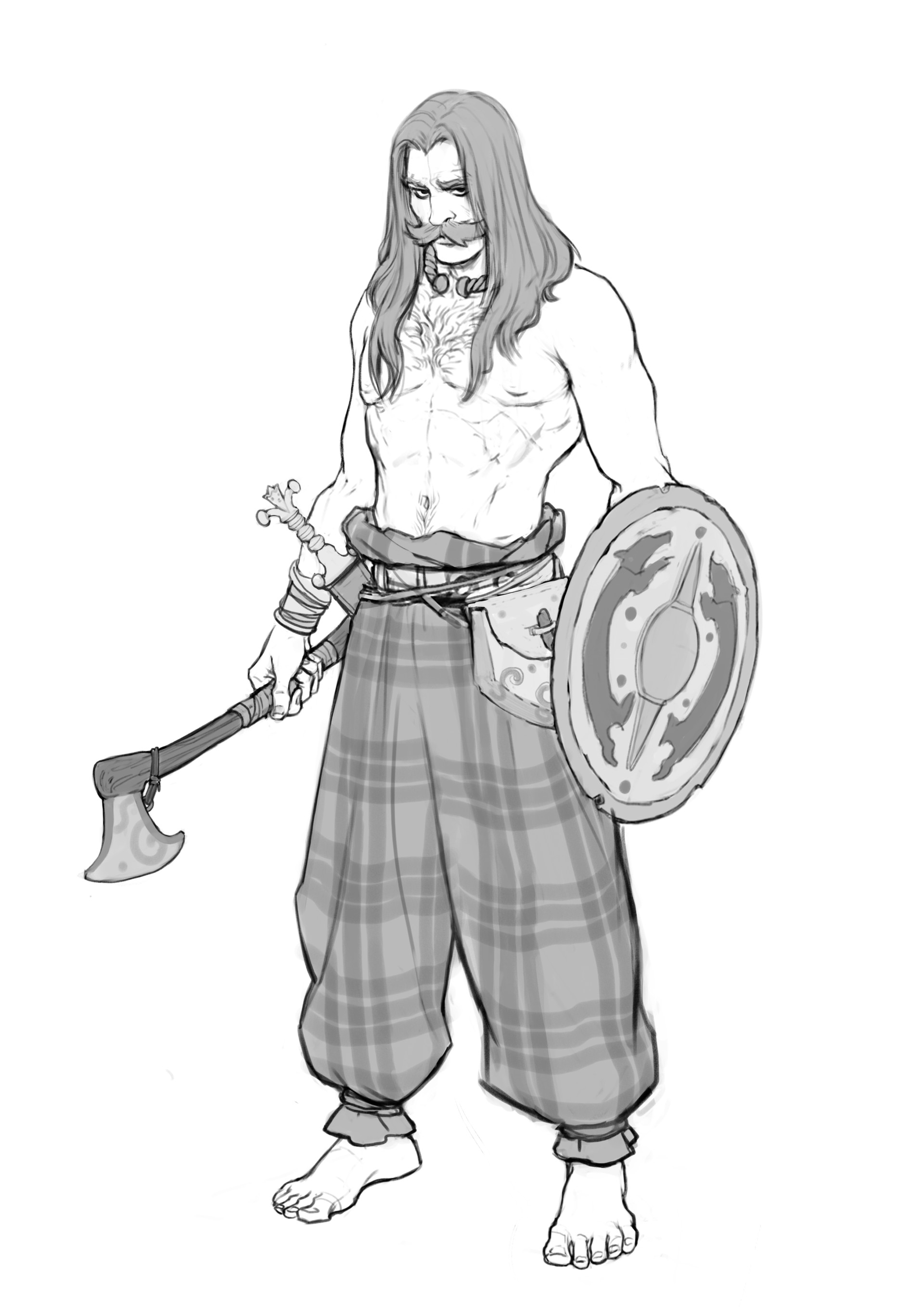 ArtStation - Celtic Warrior, Bjørk Tróndheim (Hamboggy)