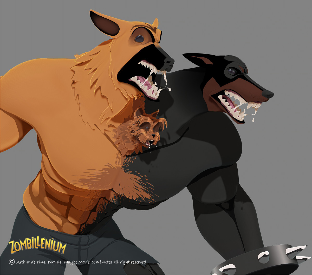 Artstation Zombillenium Cerbere Nicolas Castera
