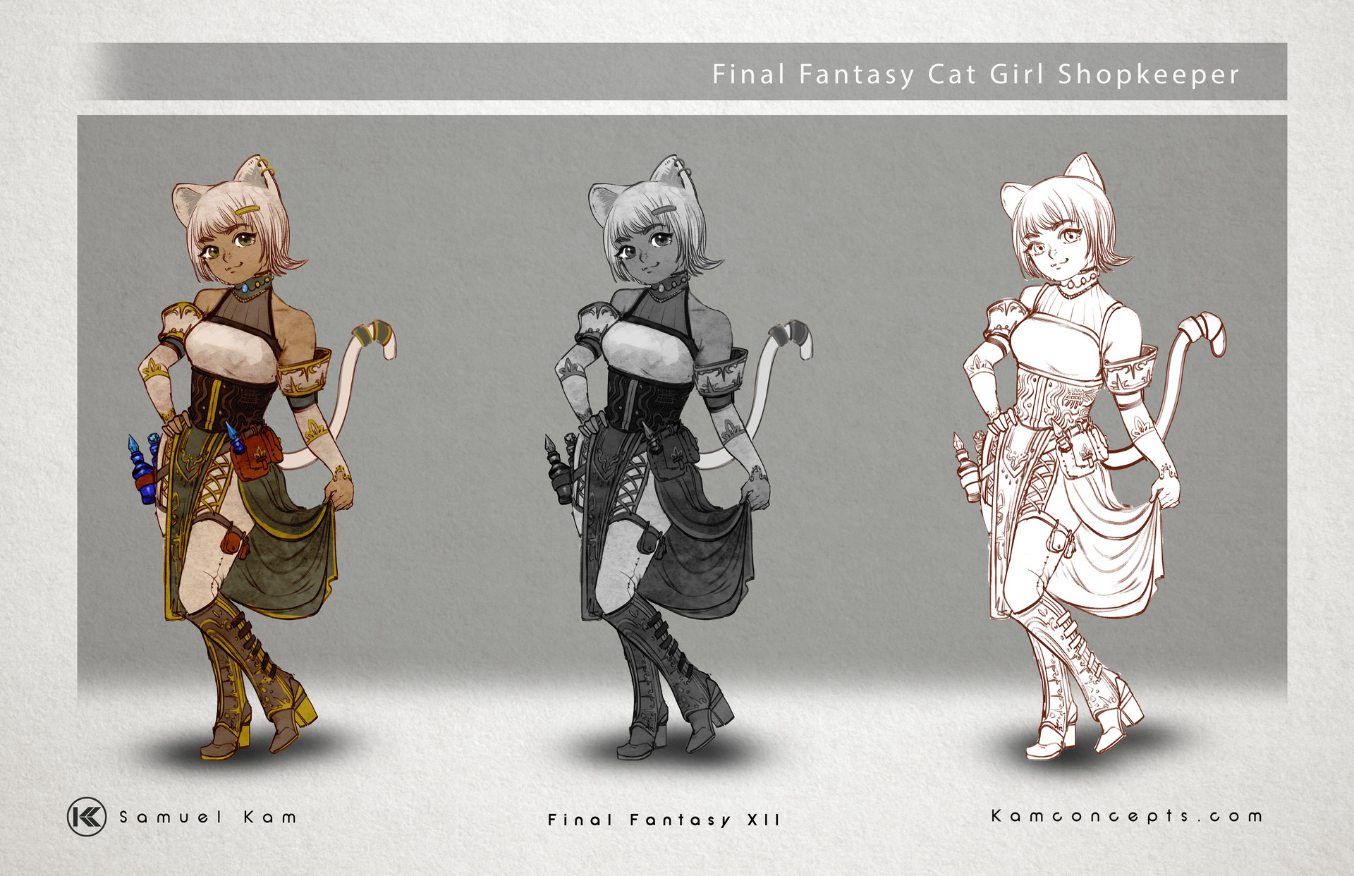 Artstation Final Fantasy Xii Inspired Character Samuel Kam
