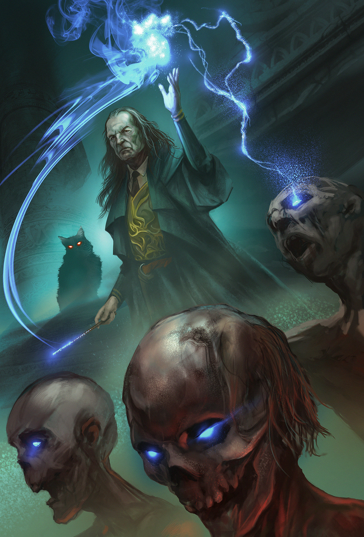 "Argus Filch, the shadow Necromancer"