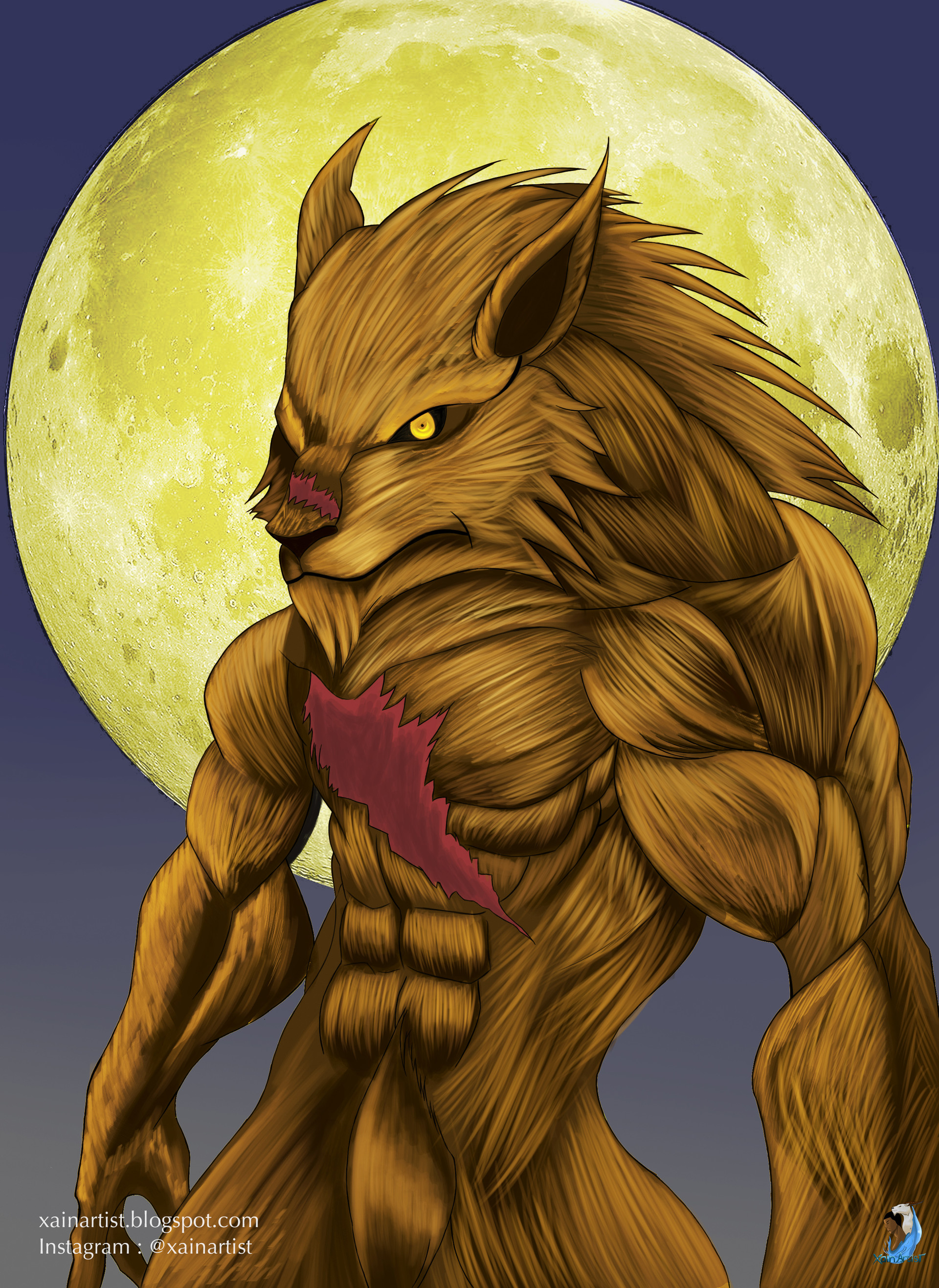 ArtStation - Night of the werewolf