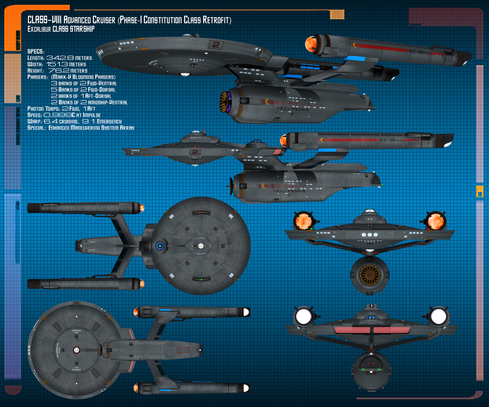 star trek excalibur class