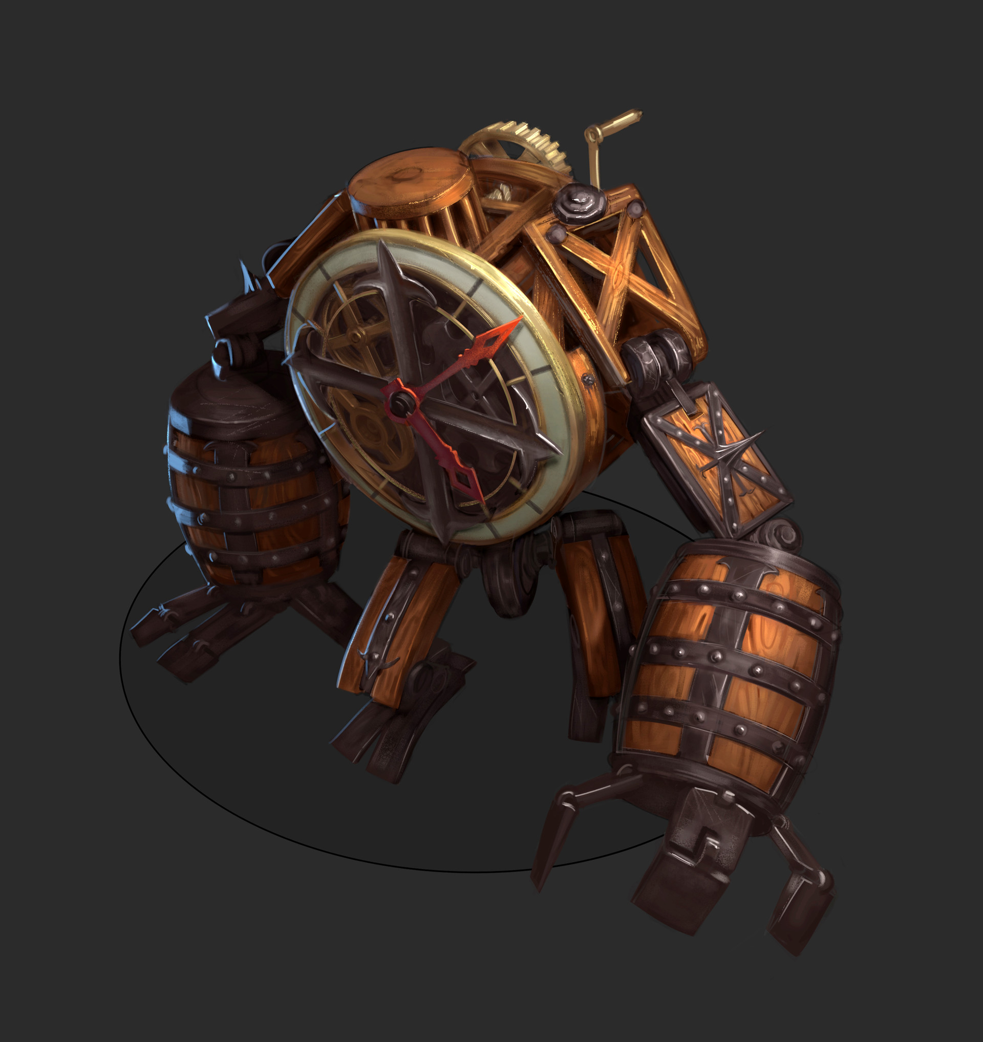 Davide Scalia - Clockwork Golem - Nova Aetas black rose wars