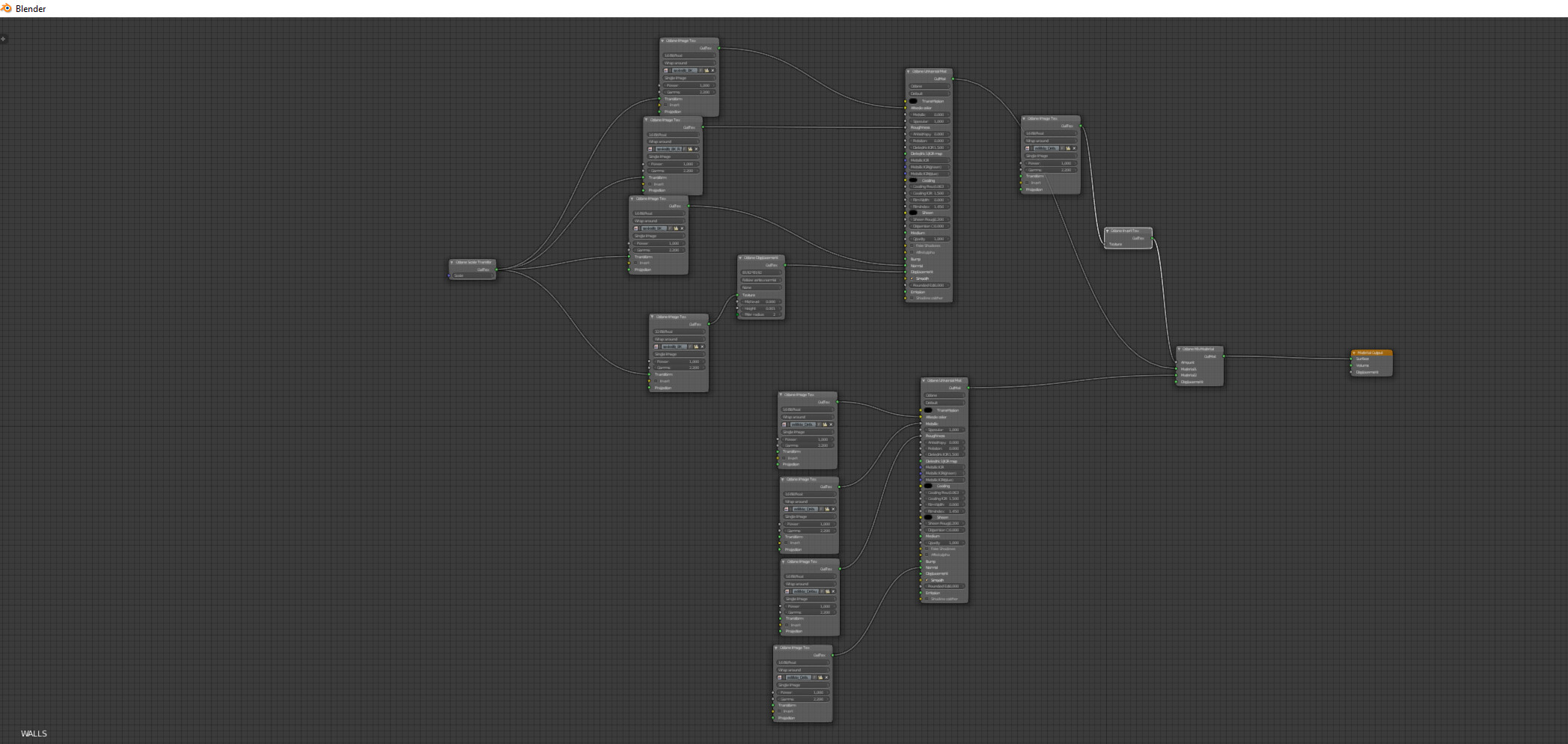 nodes setup, where i mix Substance textures with Megascans