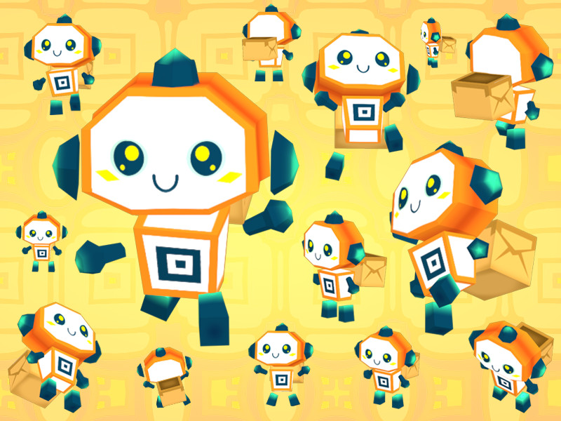 Tito  el paquetito! (in the back of the character) made as a character for a game made at the Global Game Jam Córdoba in 2018