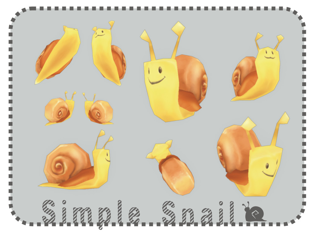 a simple snail, my first proper 3d model