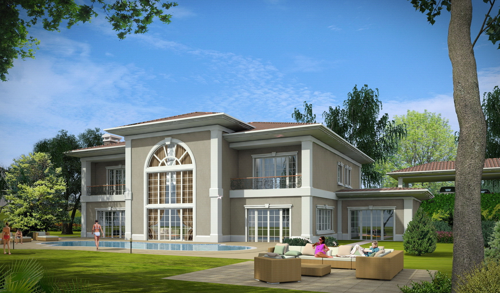 Rendforce Cg Exterior Renderings For Pelican Hill Houses Project At Istanbul Turkey
