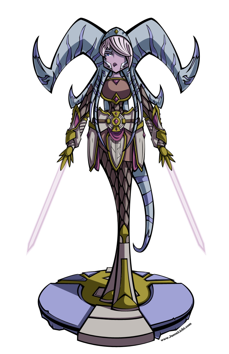 A fusion between Yrel from Warcraft and Ahsoka Tano from Star Wars done of a Facebook challenge.