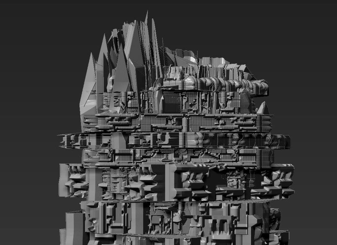 Juniya Okamura - Super Mega Structure by ZBrush