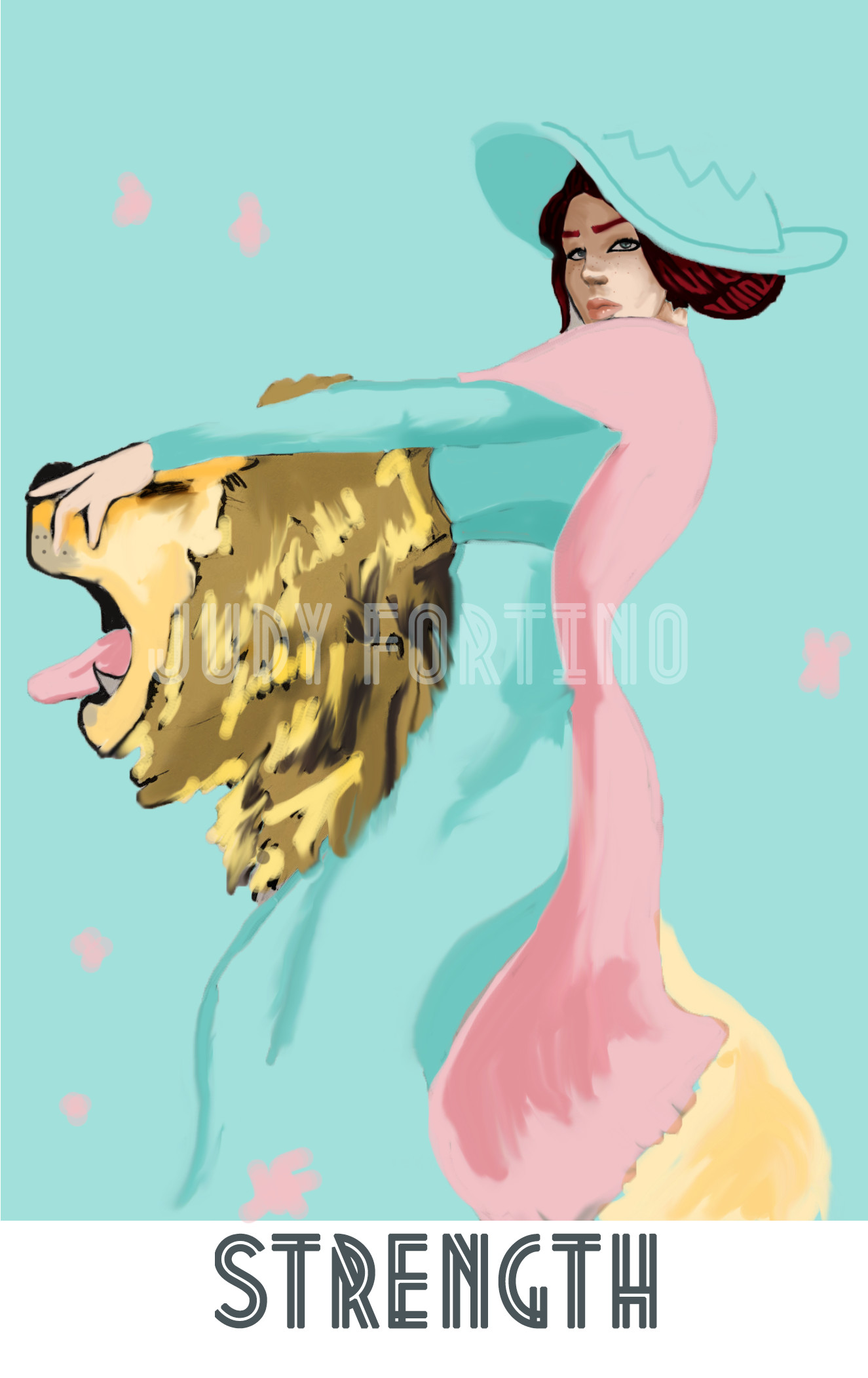 J 40 Tarot Card Series Strength