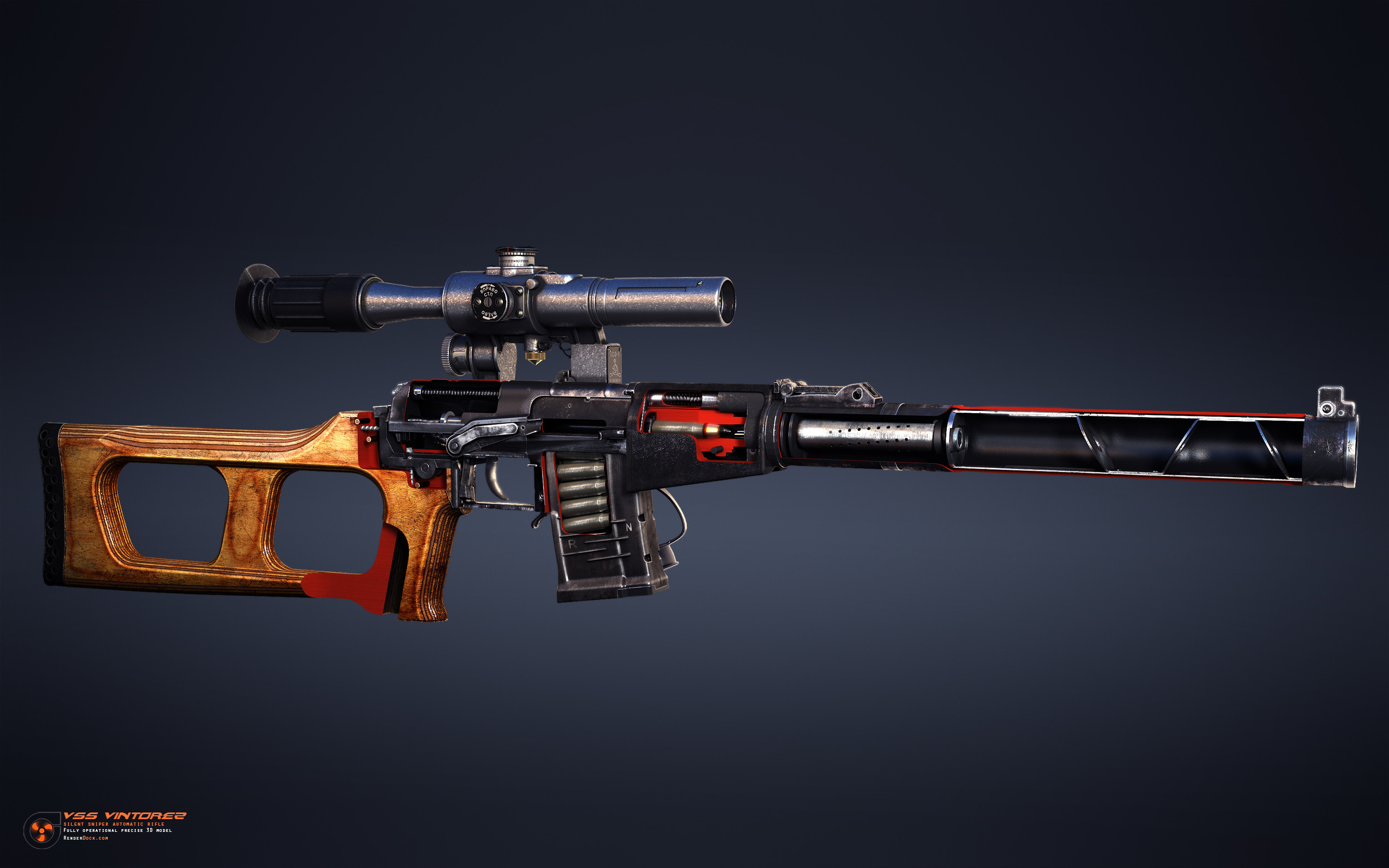 Artstation Vss Vintorez Alexander Yartsev