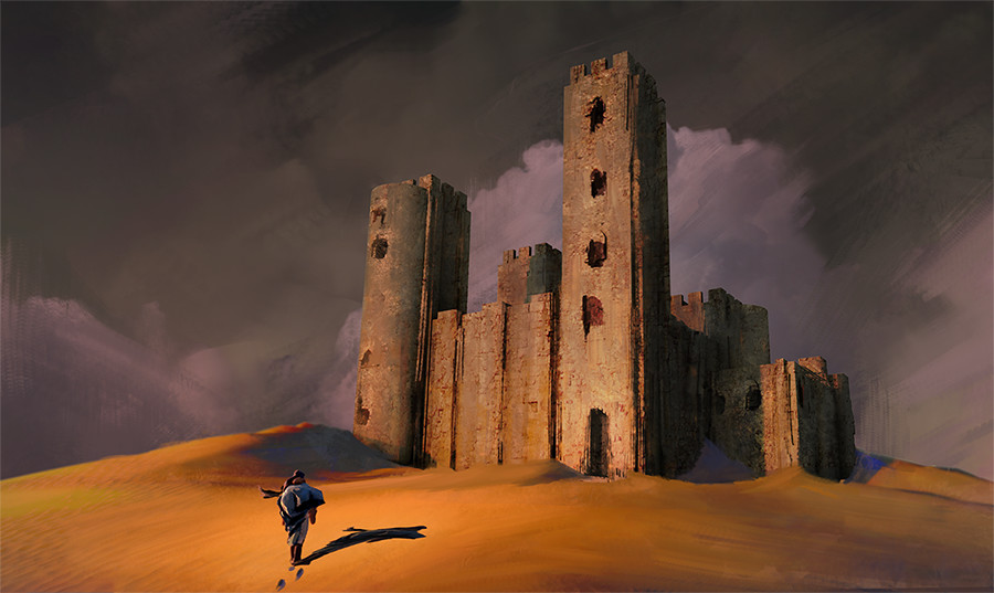 ArtStation - Castle in desert