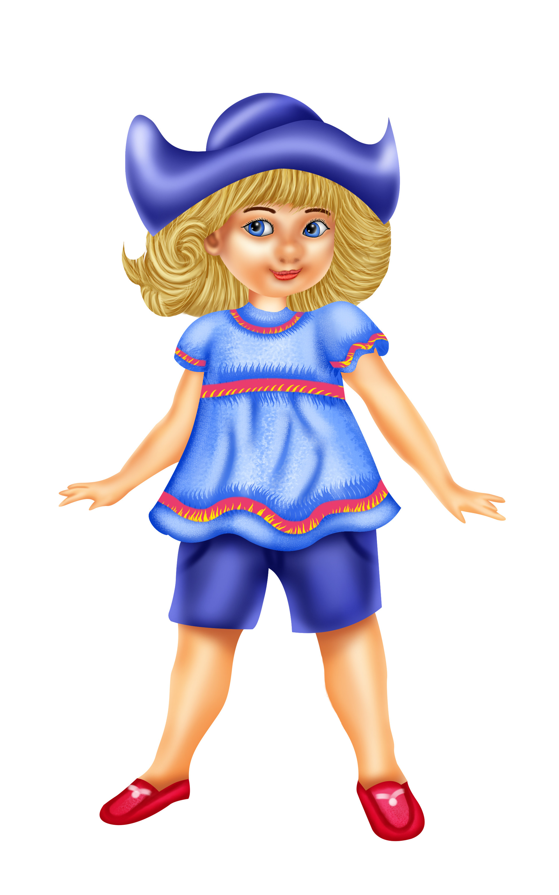 Kids store fashion illustration