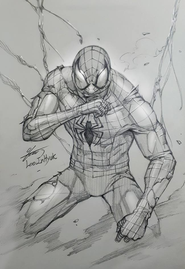 Spider man / A4 /Pencil