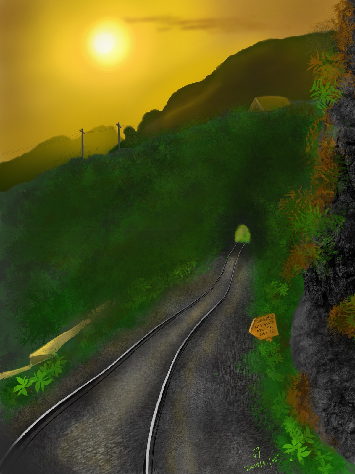 Artstation Light At The End Of The Tunnel Around Ooty Vijay Kris