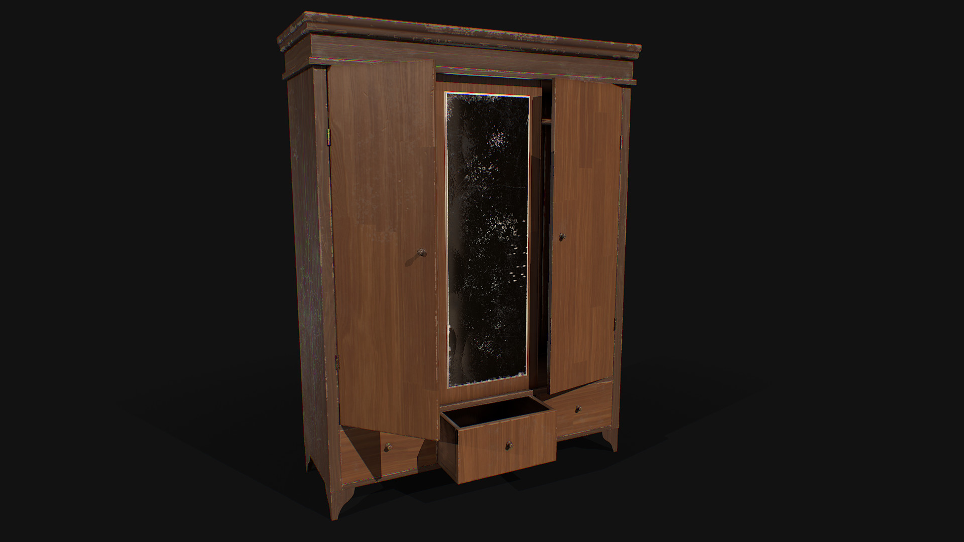 ArtStation - Old Wardrobe (+SD Wood Material), Ekaterina Surikova