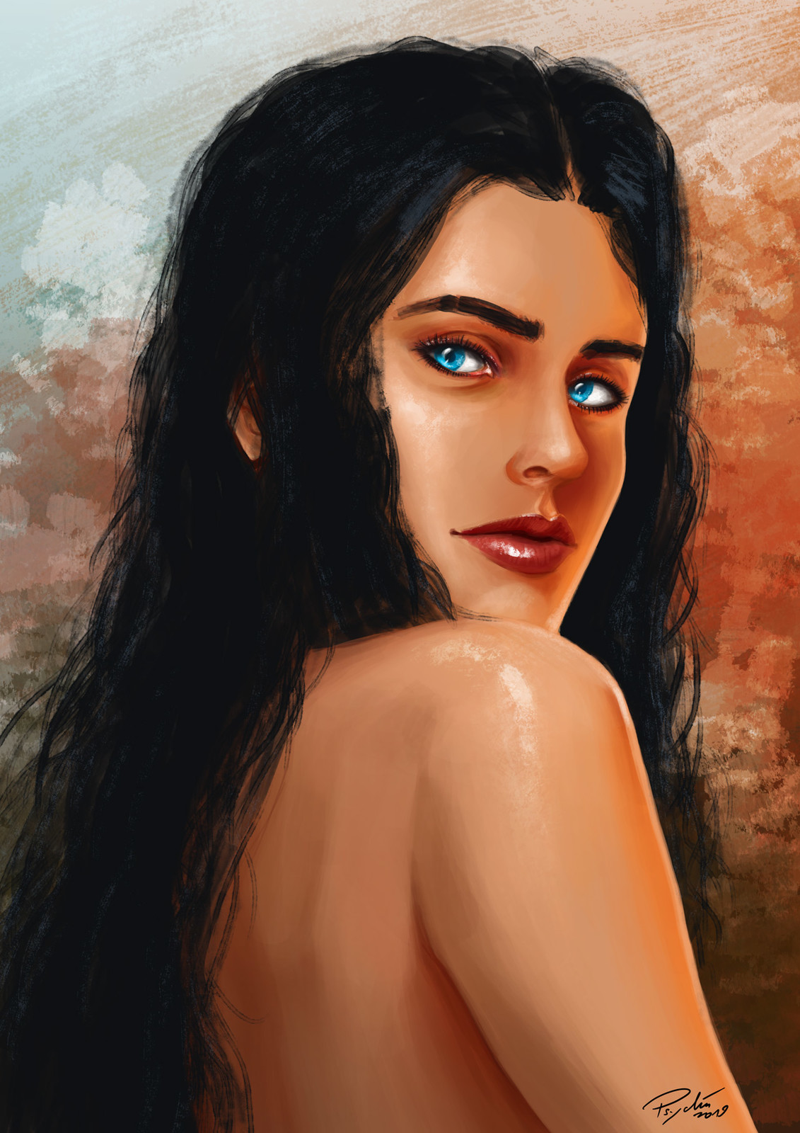 Training in portrait painting