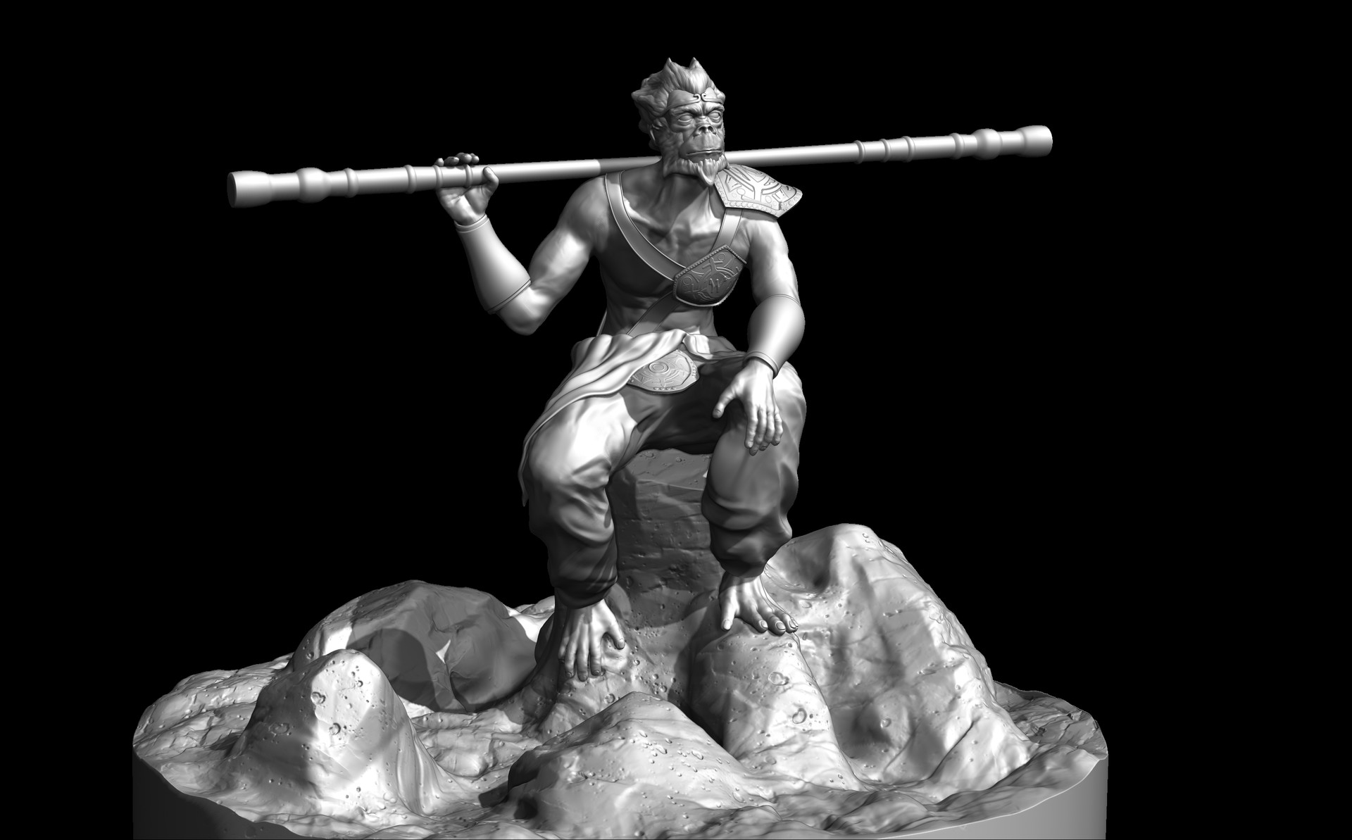 ArtStation Monkey King sculpture