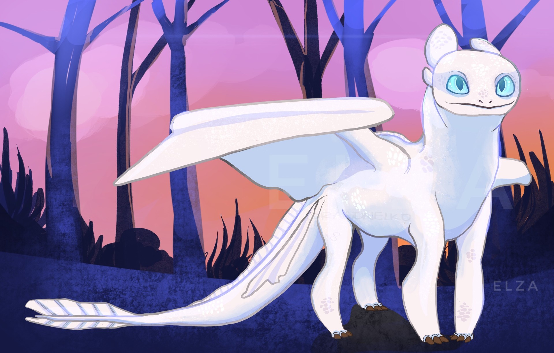 pics Light Fury Drawing artstation light fury fan art