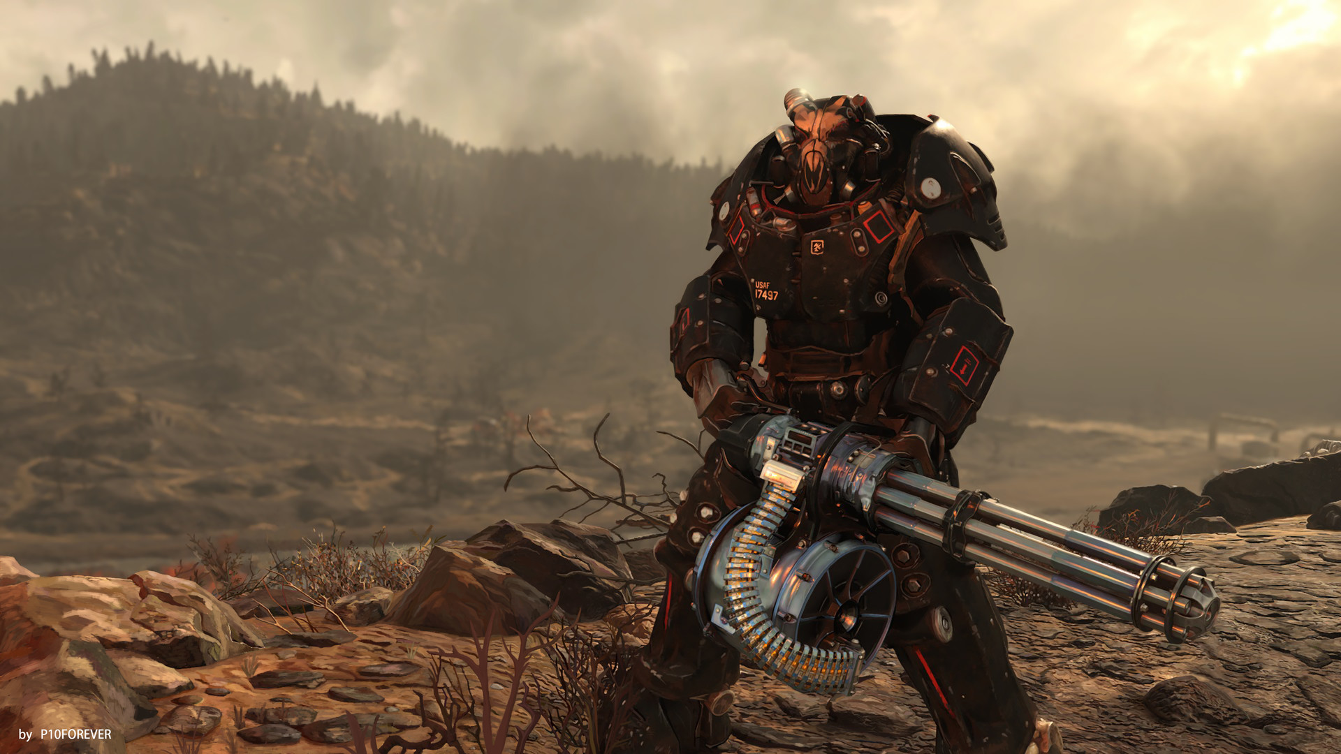Artstation Fallout 76 Power Armour Yilin Peng